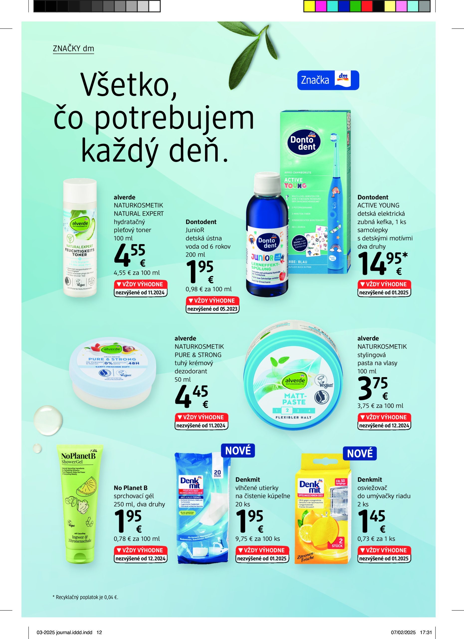 dm-drogerie - dm drogerie - Journal a active beauty leták platný od 01.03. - 31.03. - page: 12