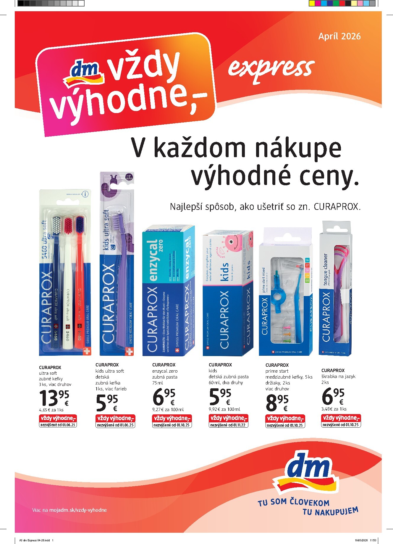 dm-drogerie - Aktuálny leták dm drogerie - Express od štvrtka, 16.04.2026 do štvrtka, 30.04.2026 - page: 1