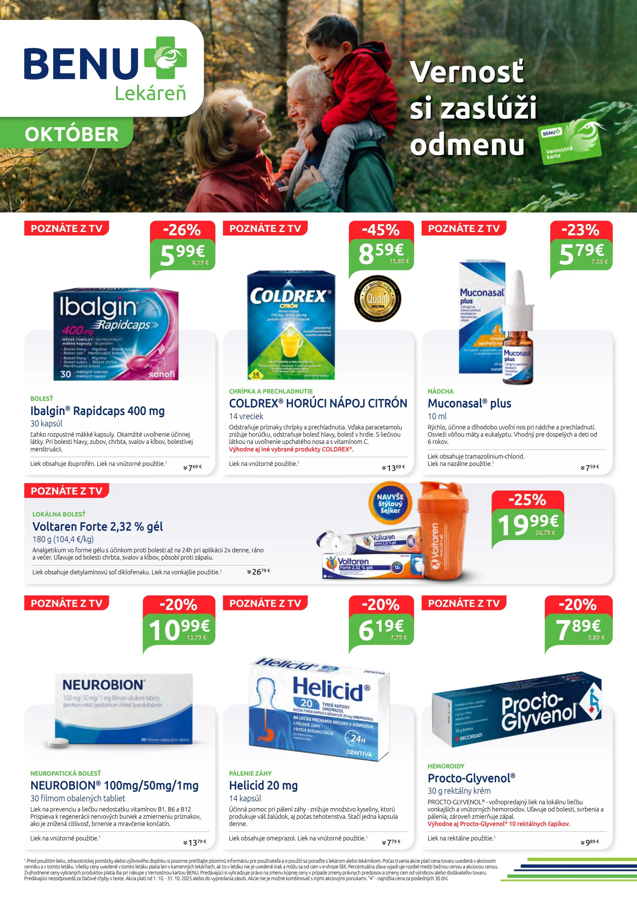 benu-lekaren - Leták BENU Lekáreň platný od 01.10. do 31.10. - page: 1
