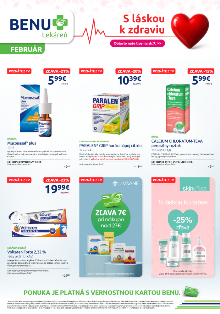 benu-lekaren - Leták BENU Lekáreň platný od 01.02.2026 do 28.02.2026 - page: 1