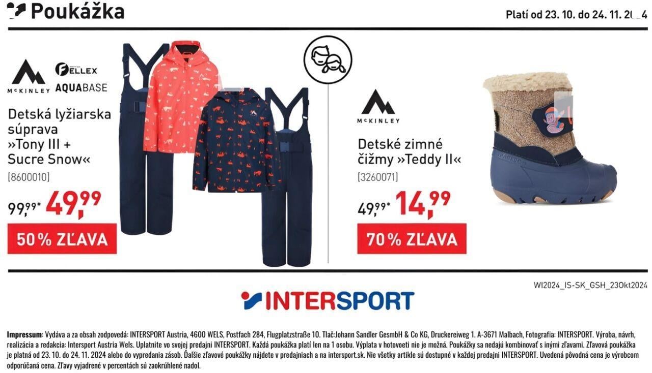 intersport - Intersport zľavové poukážky 23.10.2024 - 24.11.2024 - page: 30