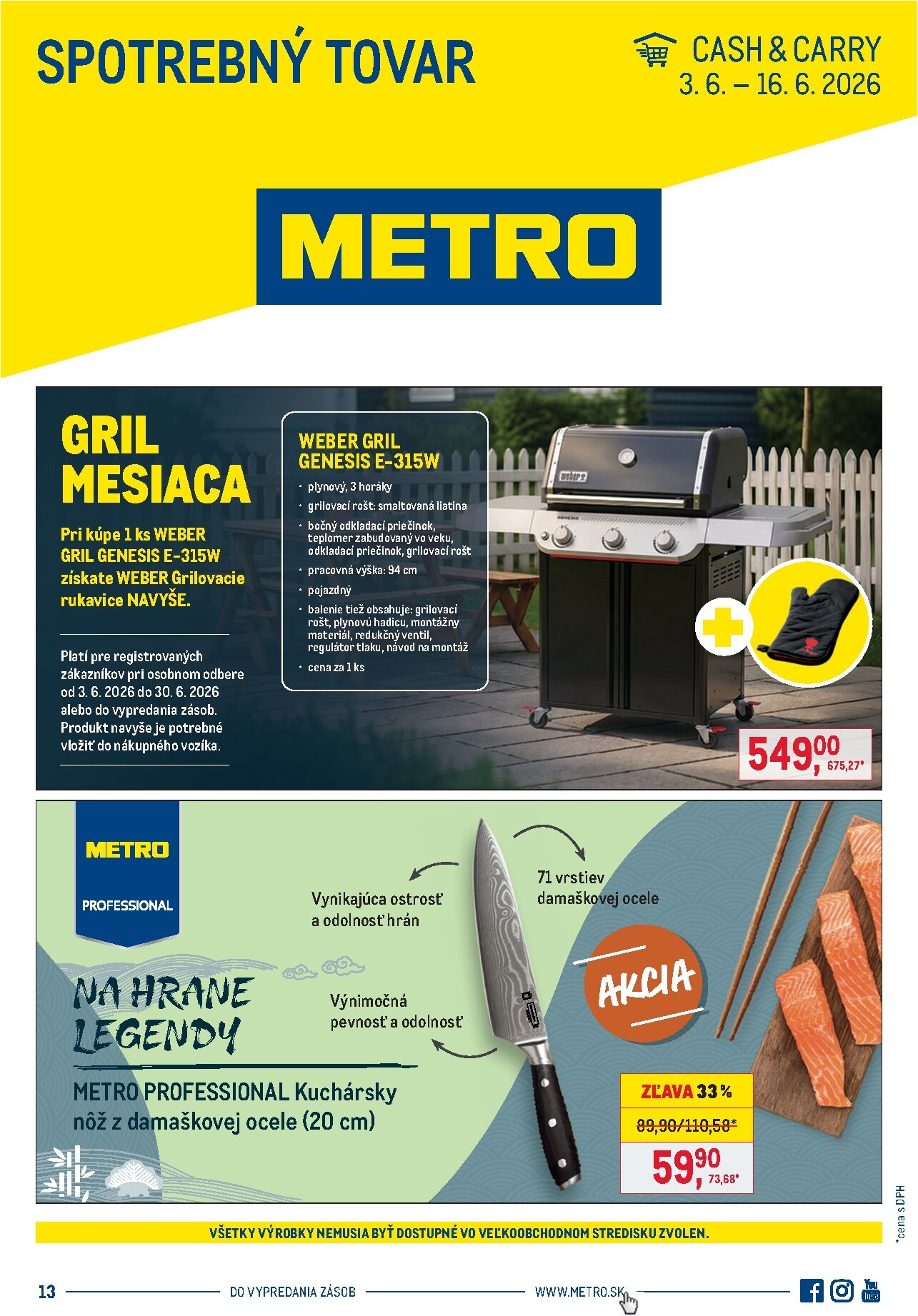 metro - Aktuálny Metro - Spotrebný tovar leták od nedele, 03.05.2026 do utorka, 16.06.2026