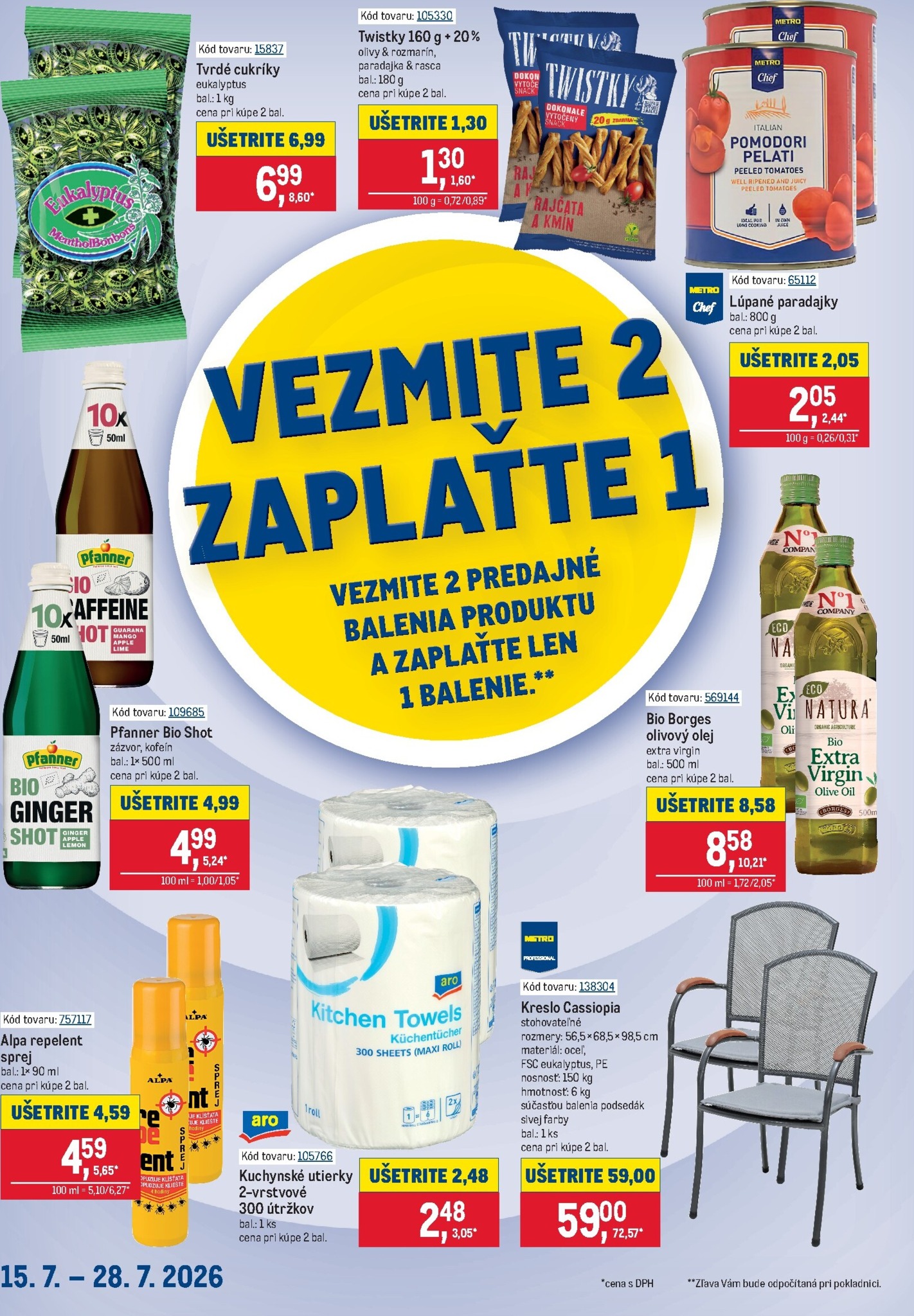 metro - Aktuálny Metro - Vezmite 2 Zaplaťte 1 leták od stredy, 15.07.2026 do utorka, 28.07.2026 - page: 2