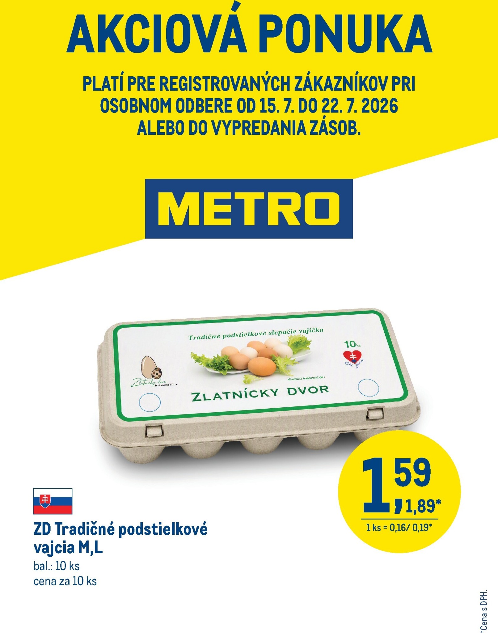 metro - Aktuálny Metro - Akciová ponuka leták od stredy, 15.07.2026 do stredy, 22.07.2026
