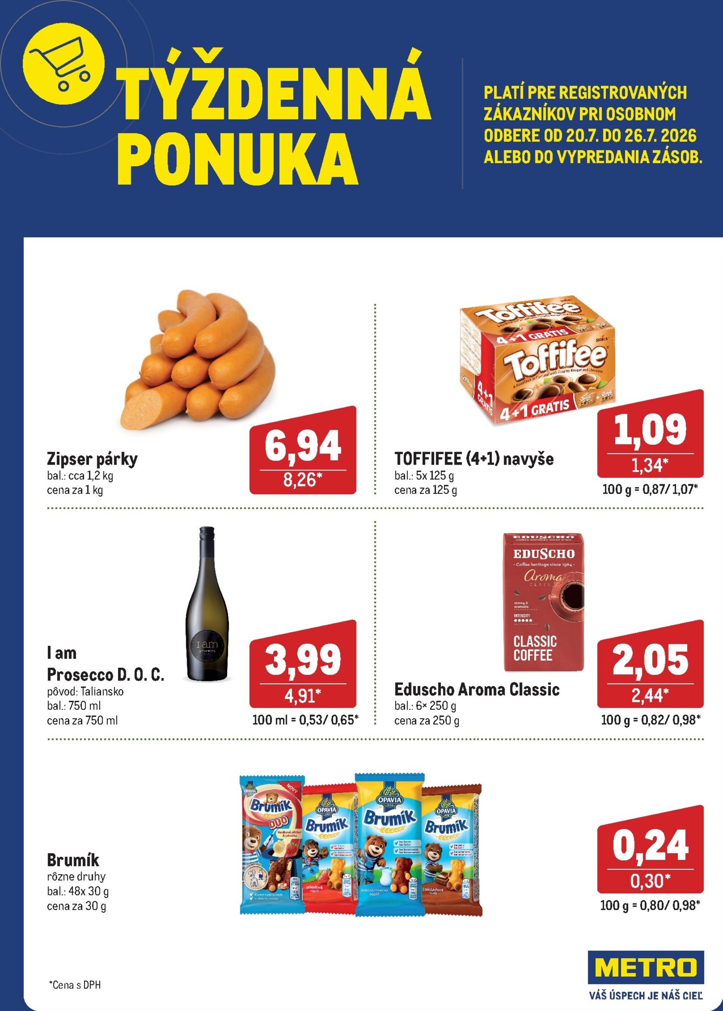 metro - Aktuálny Metro - Týždenná ponuka leták od pondelka, 20.07.2026 do nedele, 26.07.2026 - page: 1