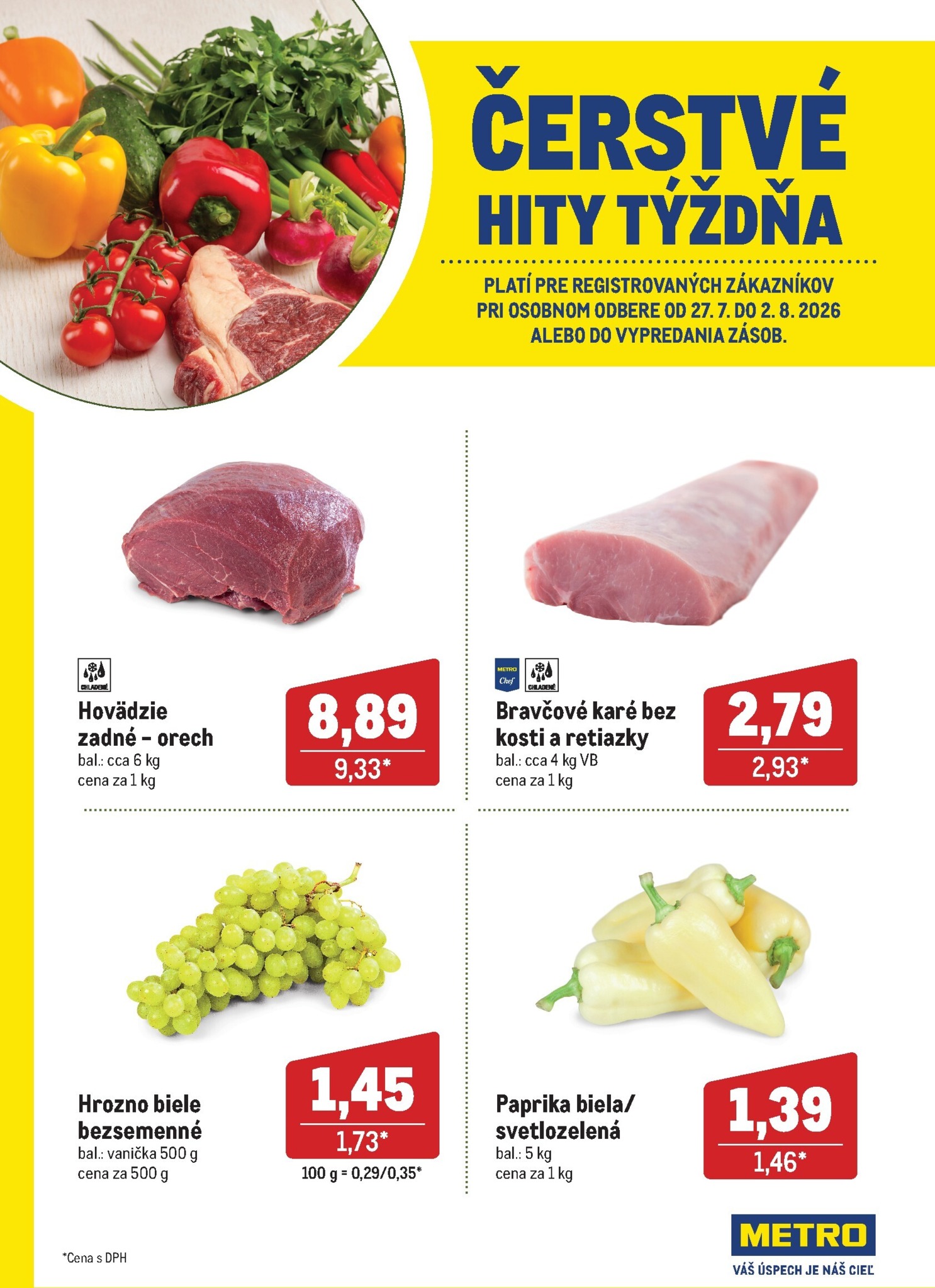 metro - Aktuálny Metro - Čerstvé hity týždňa leták od pondelka, 27.07.2026 do nedele, 02.08.2026 - page: 1
