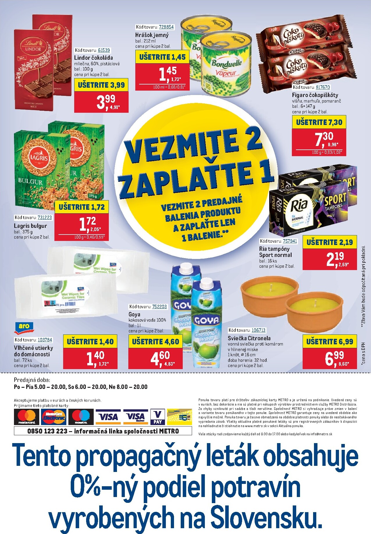 metro - Aktuálny Metro - Vezmite 2 Zaplaťte 1 leták od stredy, 29.07.2026 do utorka, 11.08.2026 - page: 2