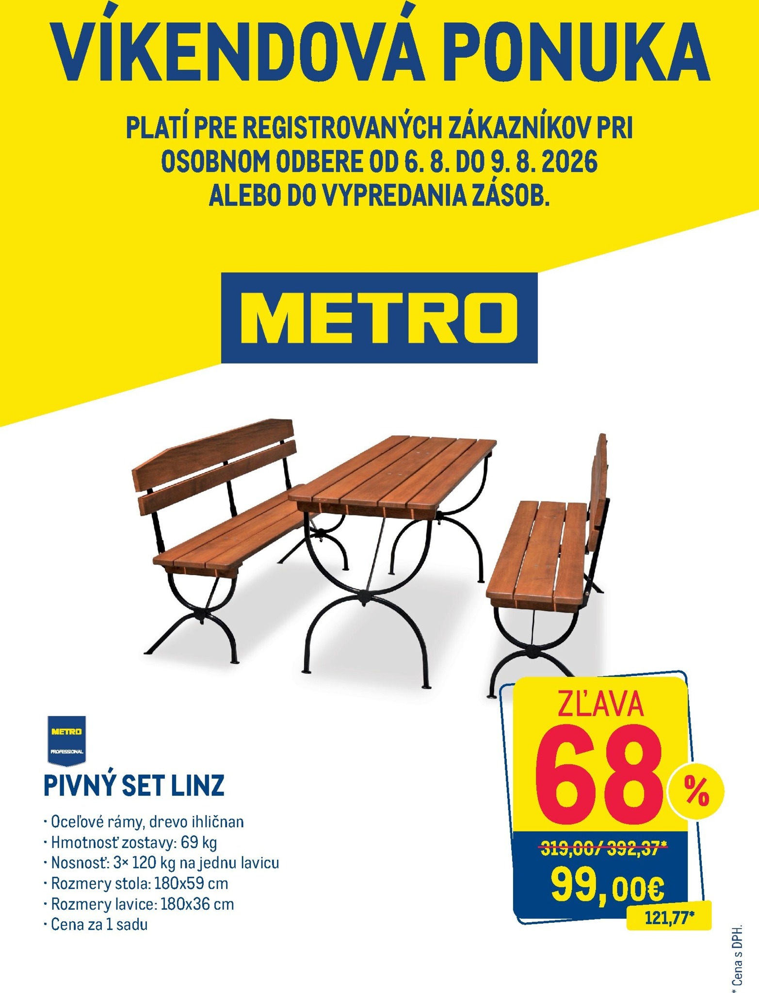 metro - Aktuálny Metro - Víkendová ponuka NF leták od štvrtka, 06.08.2026 do nedele, 09.08.2026