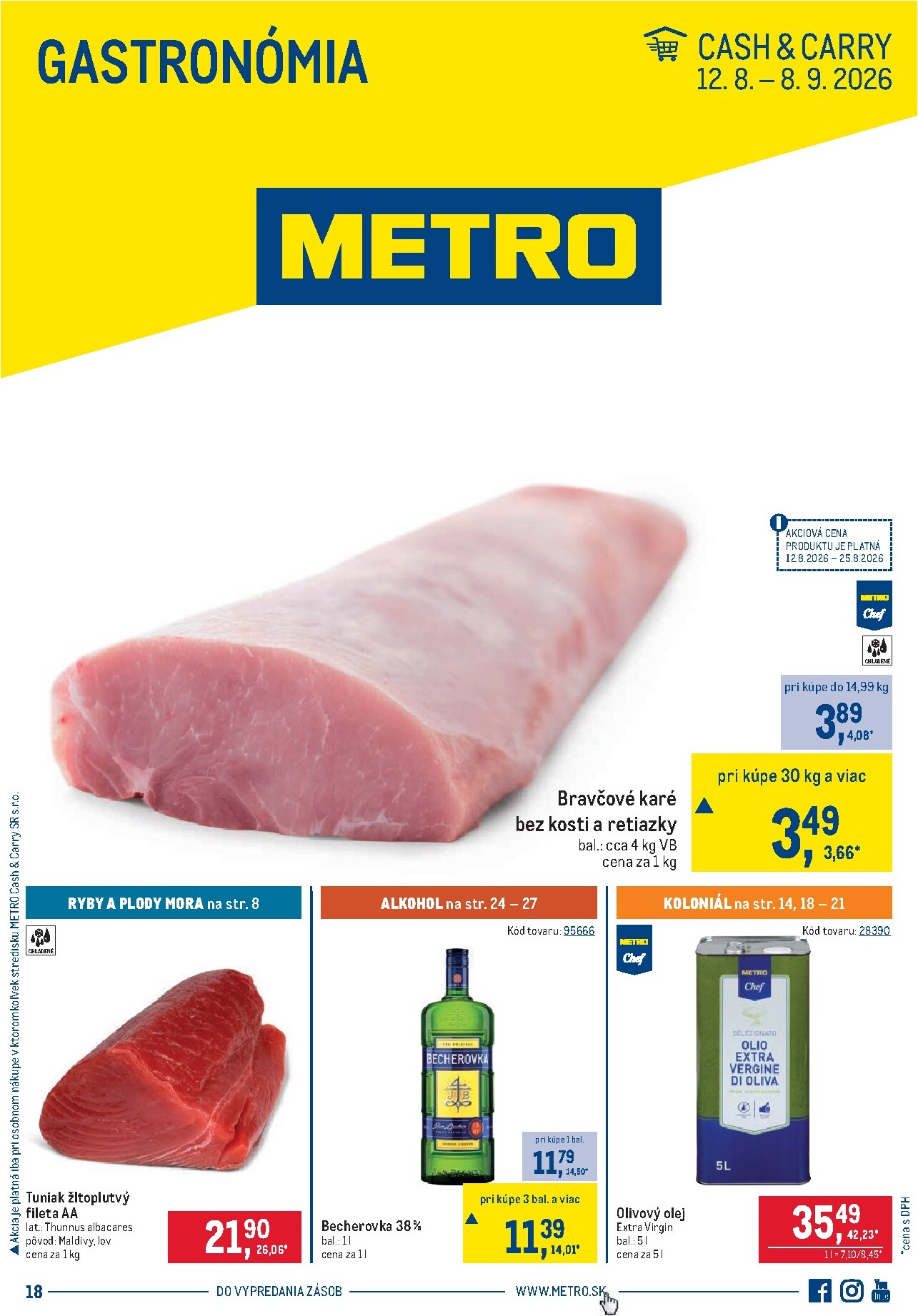 metro - Aktuálny Metro - Gastronómia leták od stredy, 12.08.2026 do utorka, 08.09.2026