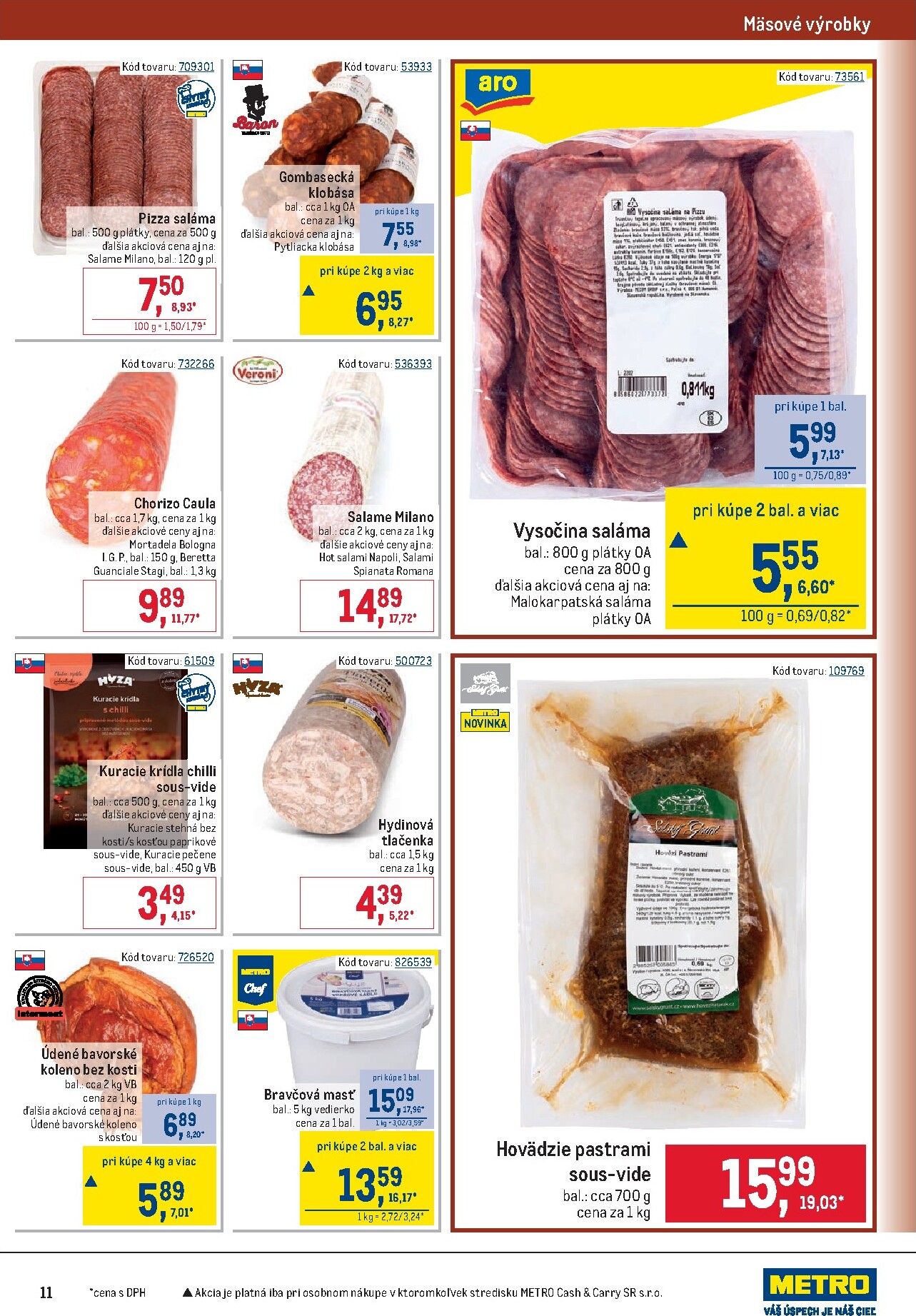 metro - Aktuálny Metro - Gastronómia leták od stredy, 12.08.2026 do utorka, 08.09.2026 - page: 11