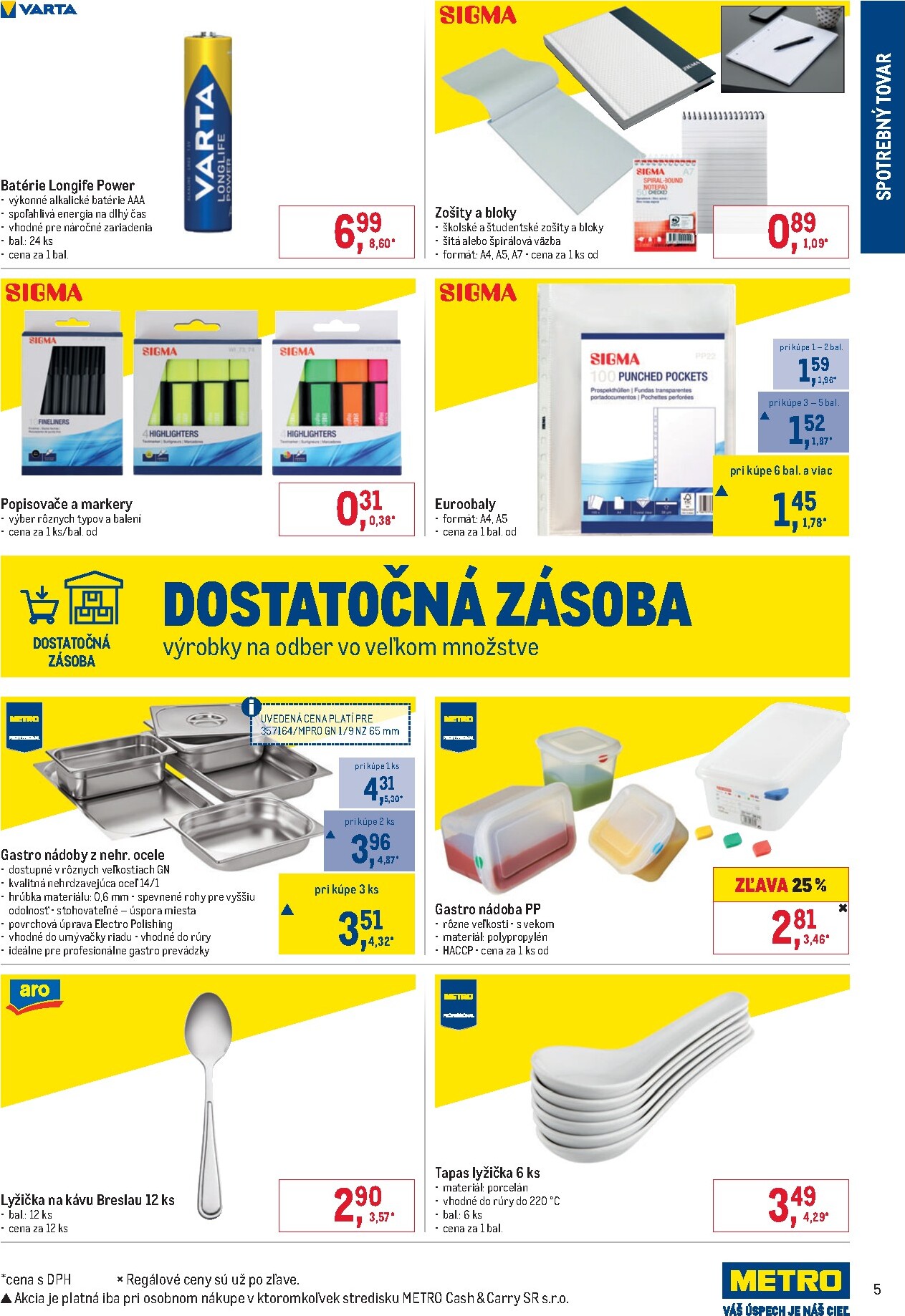 metro - Aktuálny Metro - Spotrebný tovar leták od stredy, 12.08.2026 do utorka, 25.08.2026 - page: 5