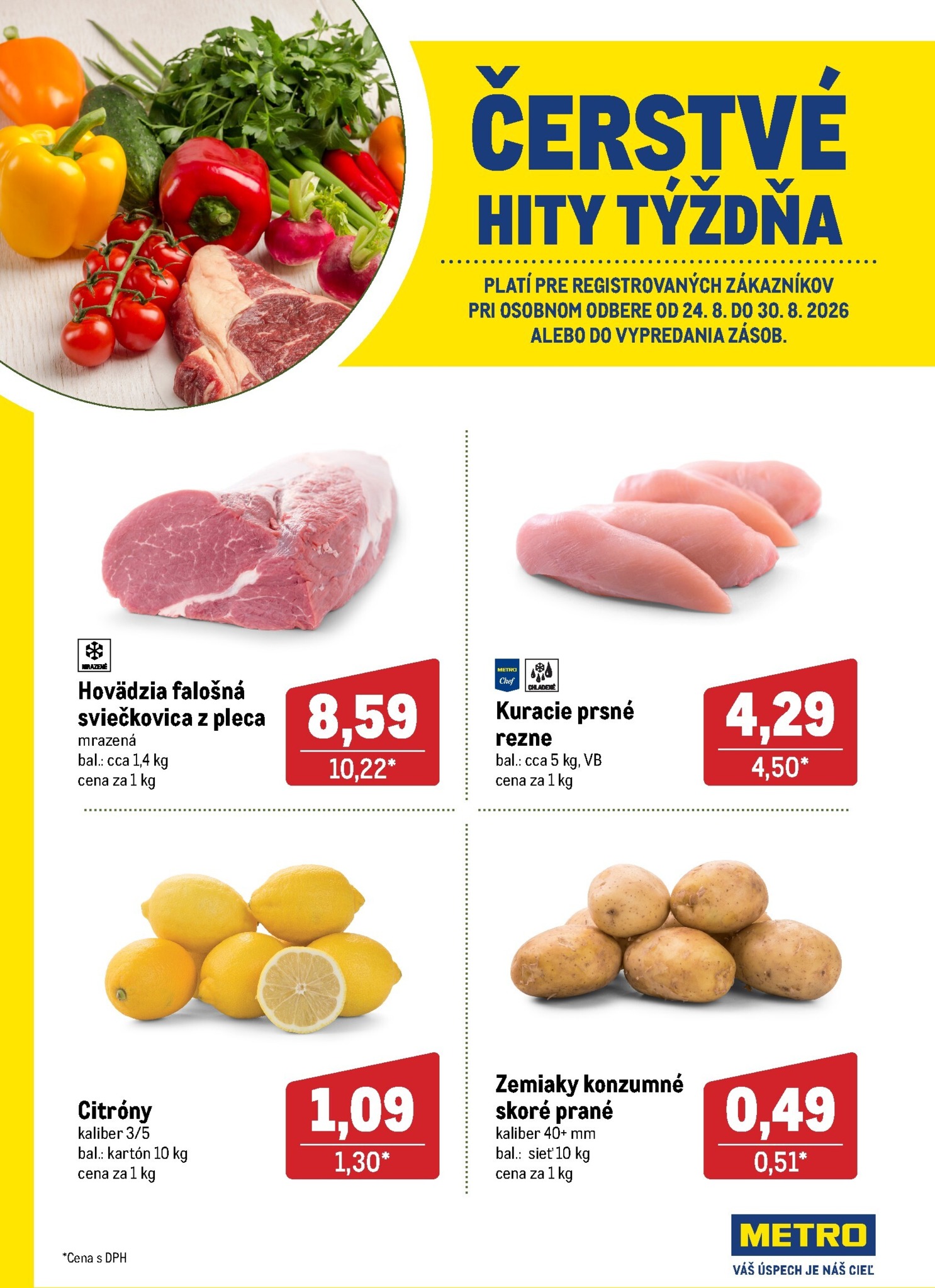 metro - Aktuálny Metro - Čerstvé hity týždňa leták od pondelka, 24.08.2026 do nedele, 30.08.2026 - page: 1