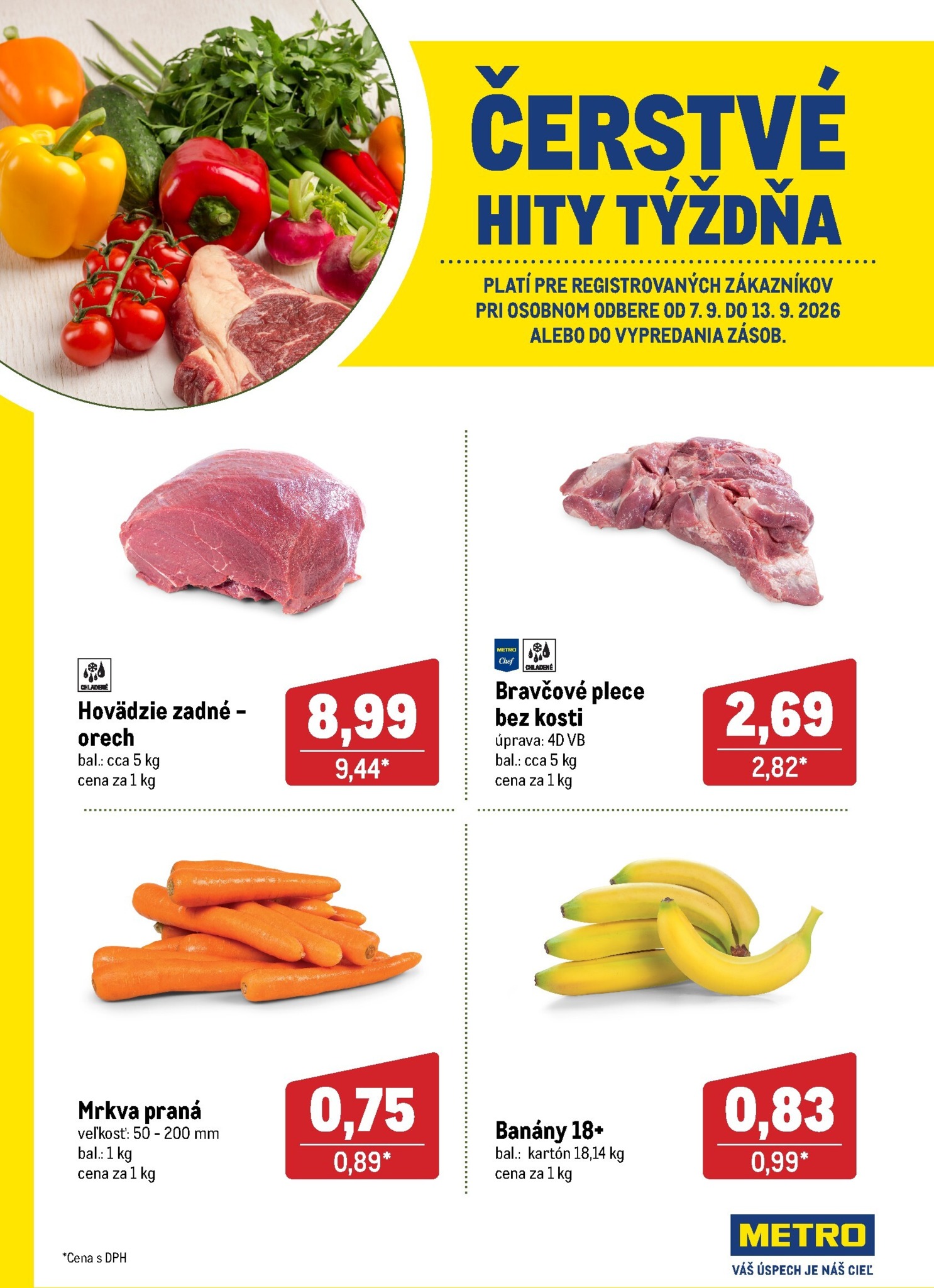 metro - Aktuálny Metro - Čerstvé hity týždňa leták od pondelka, 07.09.2026 do nedele, 13.09.2026 - page: 1