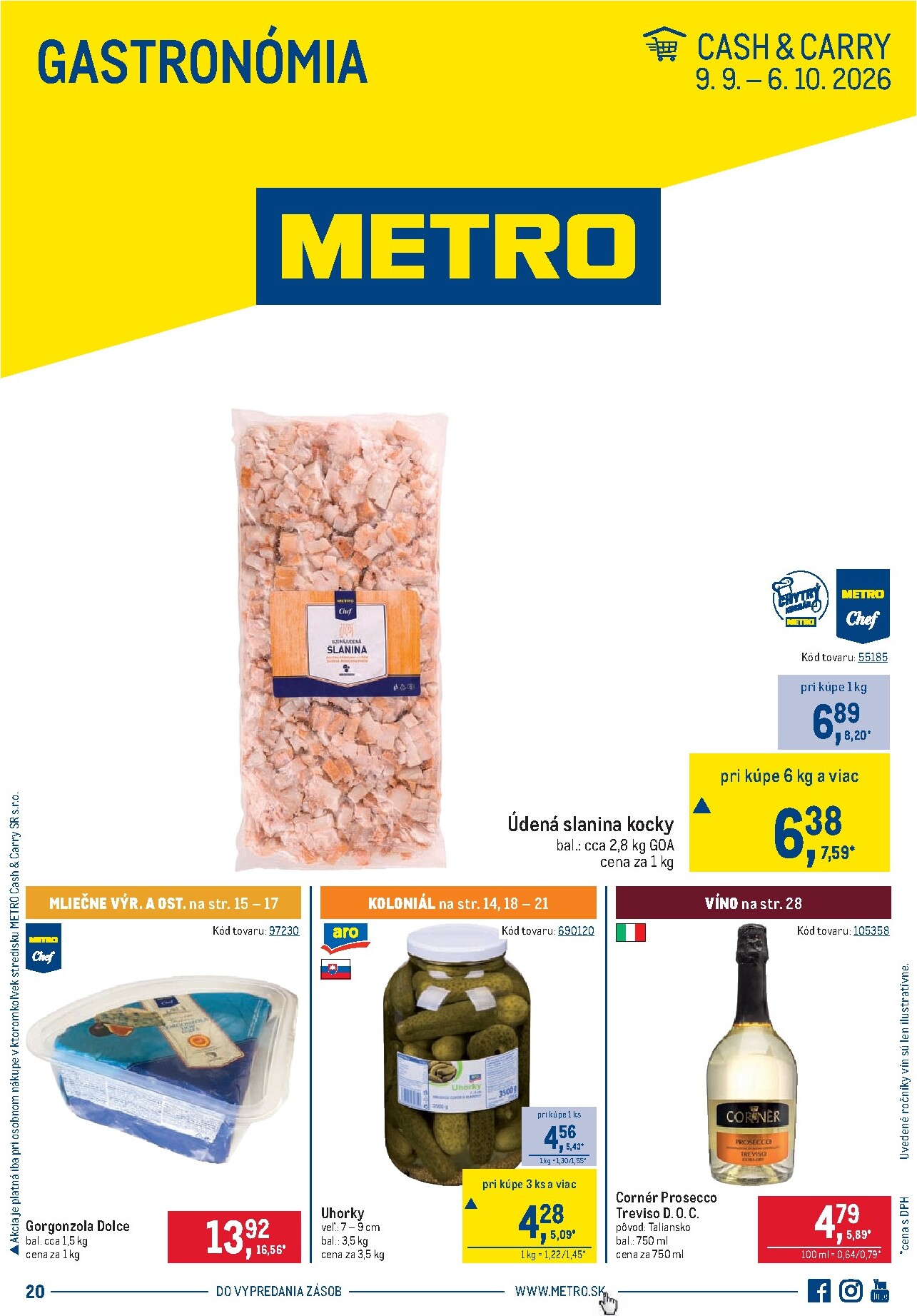 metro - Aktuálny Metro - Gastronómia leták od stredy, 09.09.2026 do utorka, 06.10.2026 - page: 1