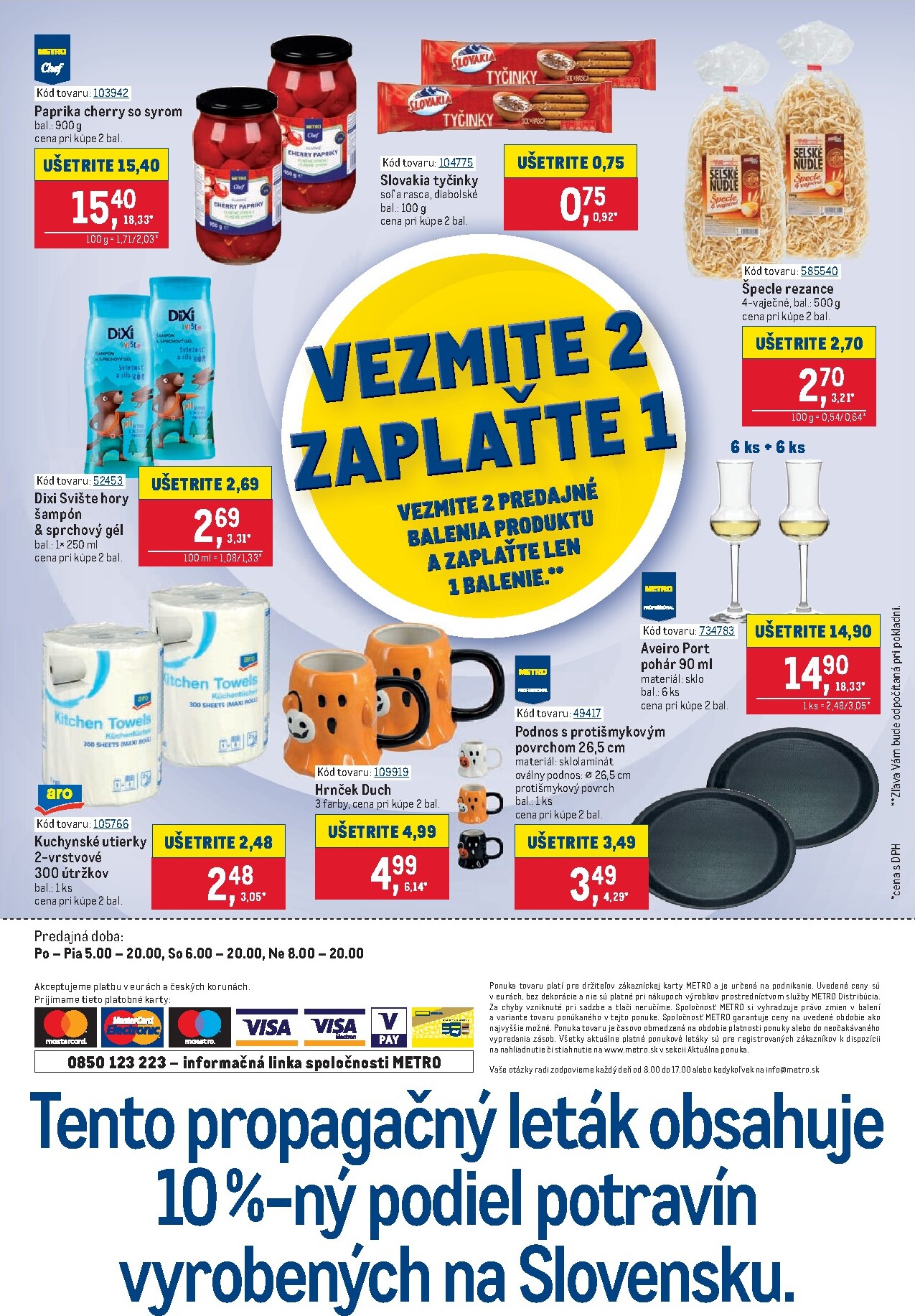 metro - Aktuálny Metro - Vezmite 2 Zaplaťte 1 leták od stredy, 23.09.2026 do utorka, 06.10.2026 - page: 2