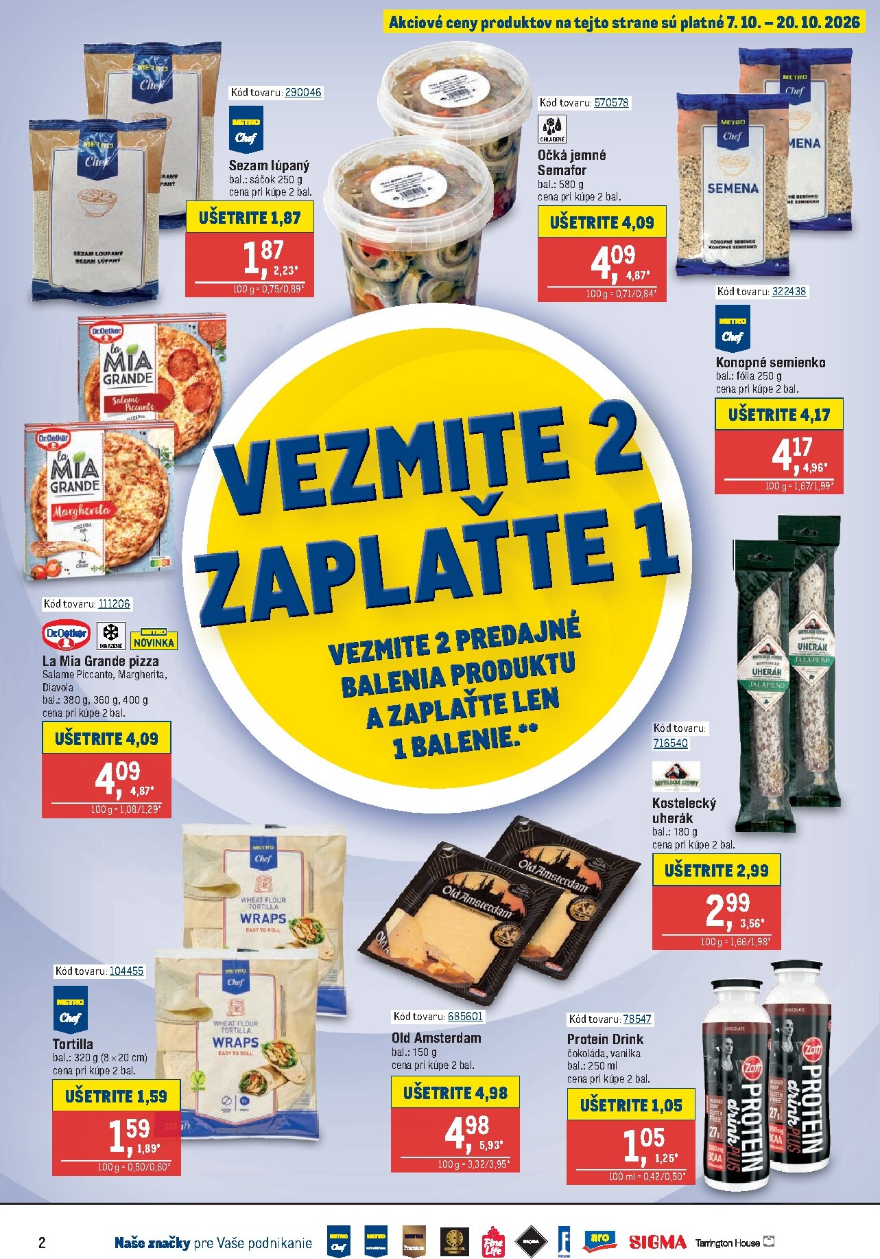 metro - Aktuálny Metro - Gastronómia leták od stredy, 07.10.2026 do utorka, 20.10.2026 - page: 2