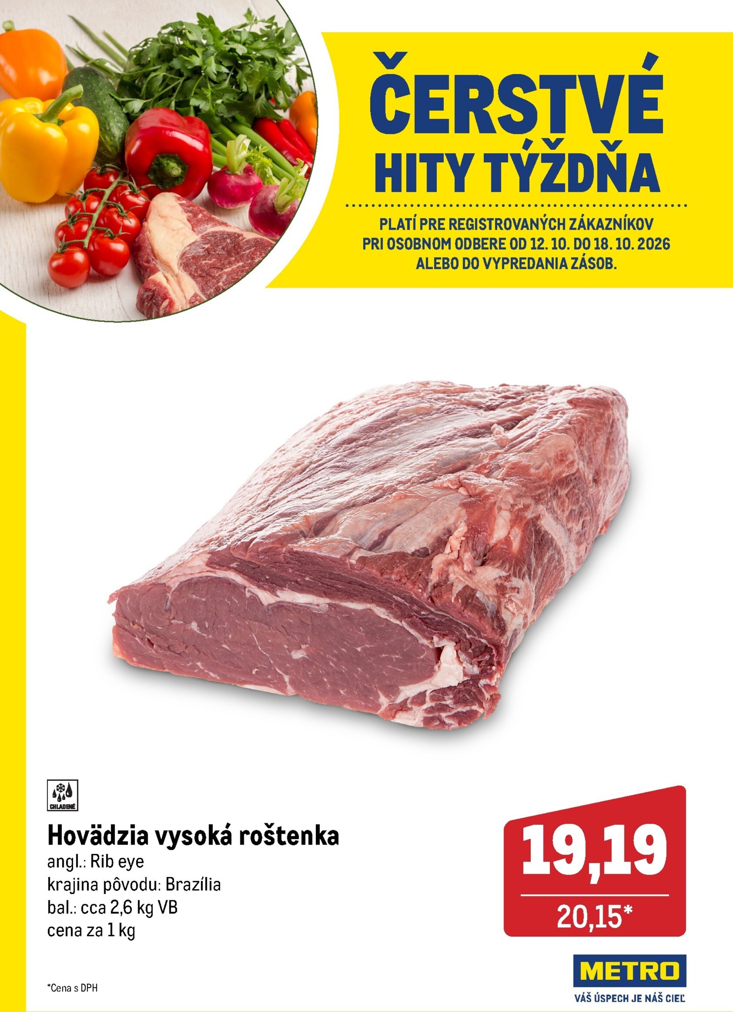 metro - Aktuálny Metro - Čerstvé hity leták od pondelka, 12.10.2026 do nedele, 18.10.2026 - page: 1