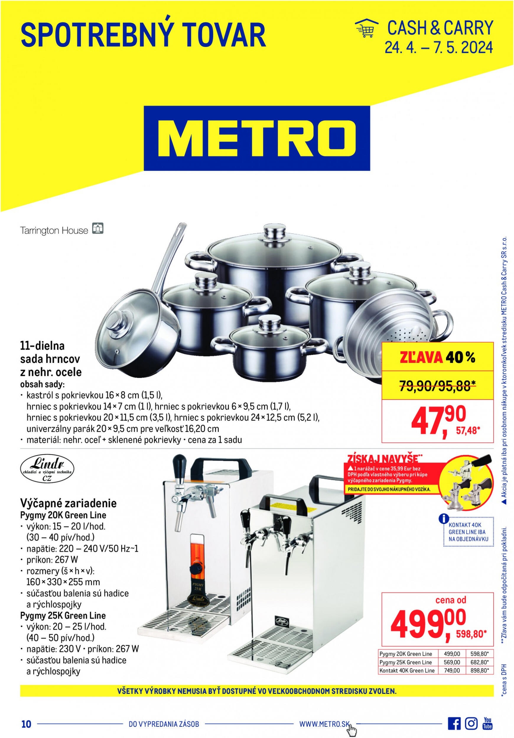 metro - Metro - Spotrebný tovar leták platný od 24.04. - 07.05.