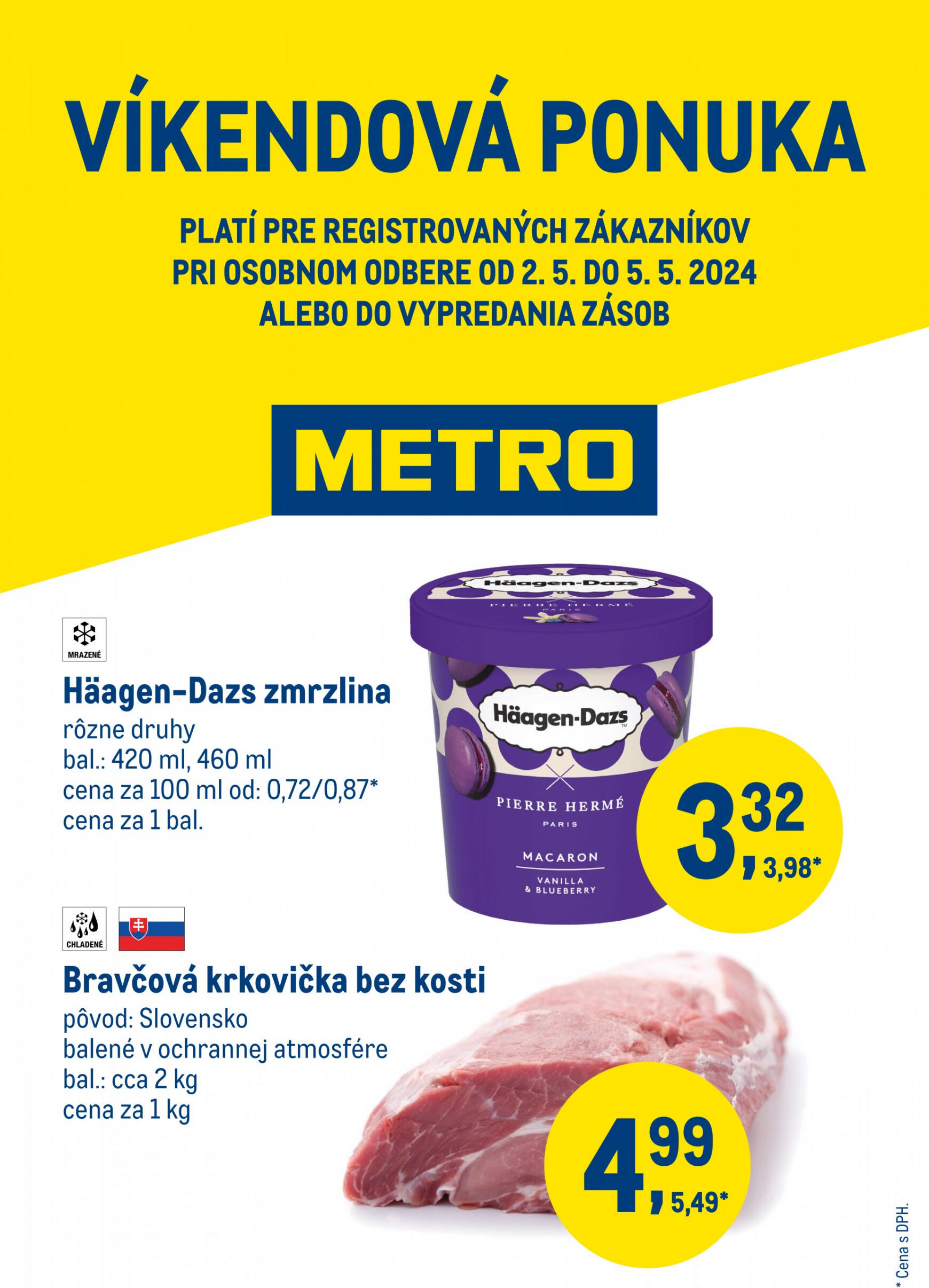 metro - Metro - Víkendová ponuka leták platný od 02.04. - 05.05.