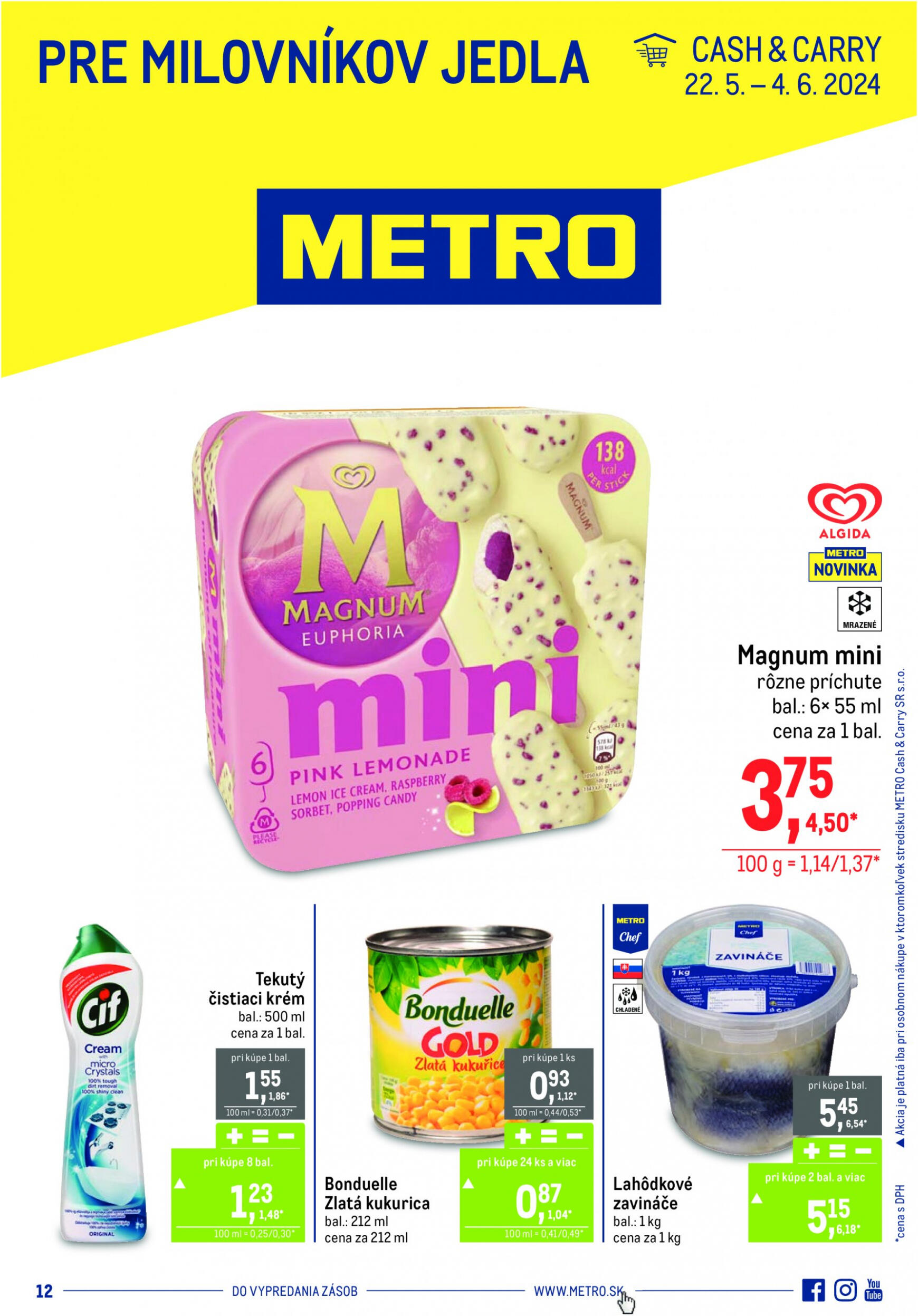 metro - Metro - Pre milovníkov jedla leták platný od 22.05. - 04.06.