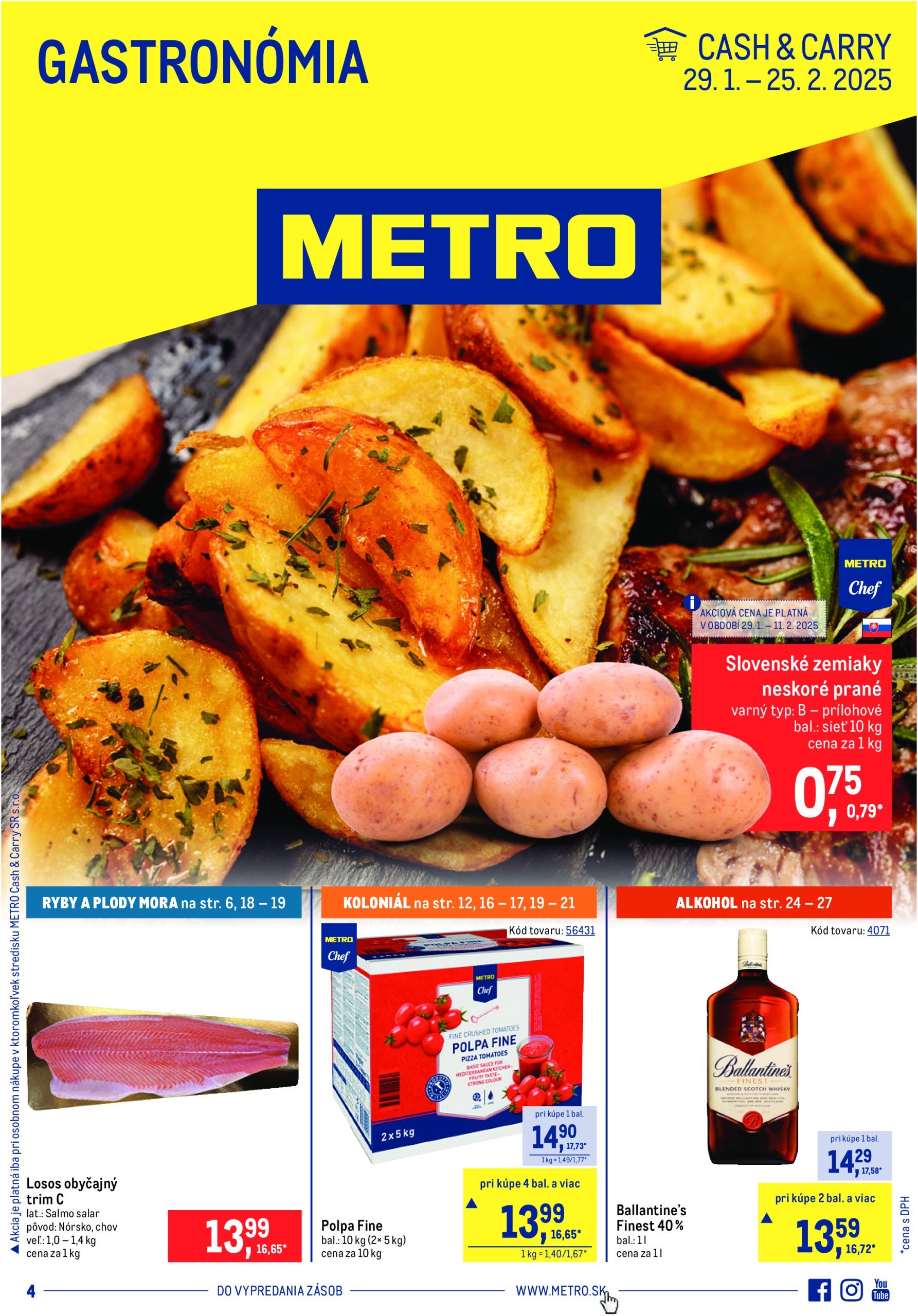 metro - Metro - Gastronómia leták platný od 29.01. - 25.02.