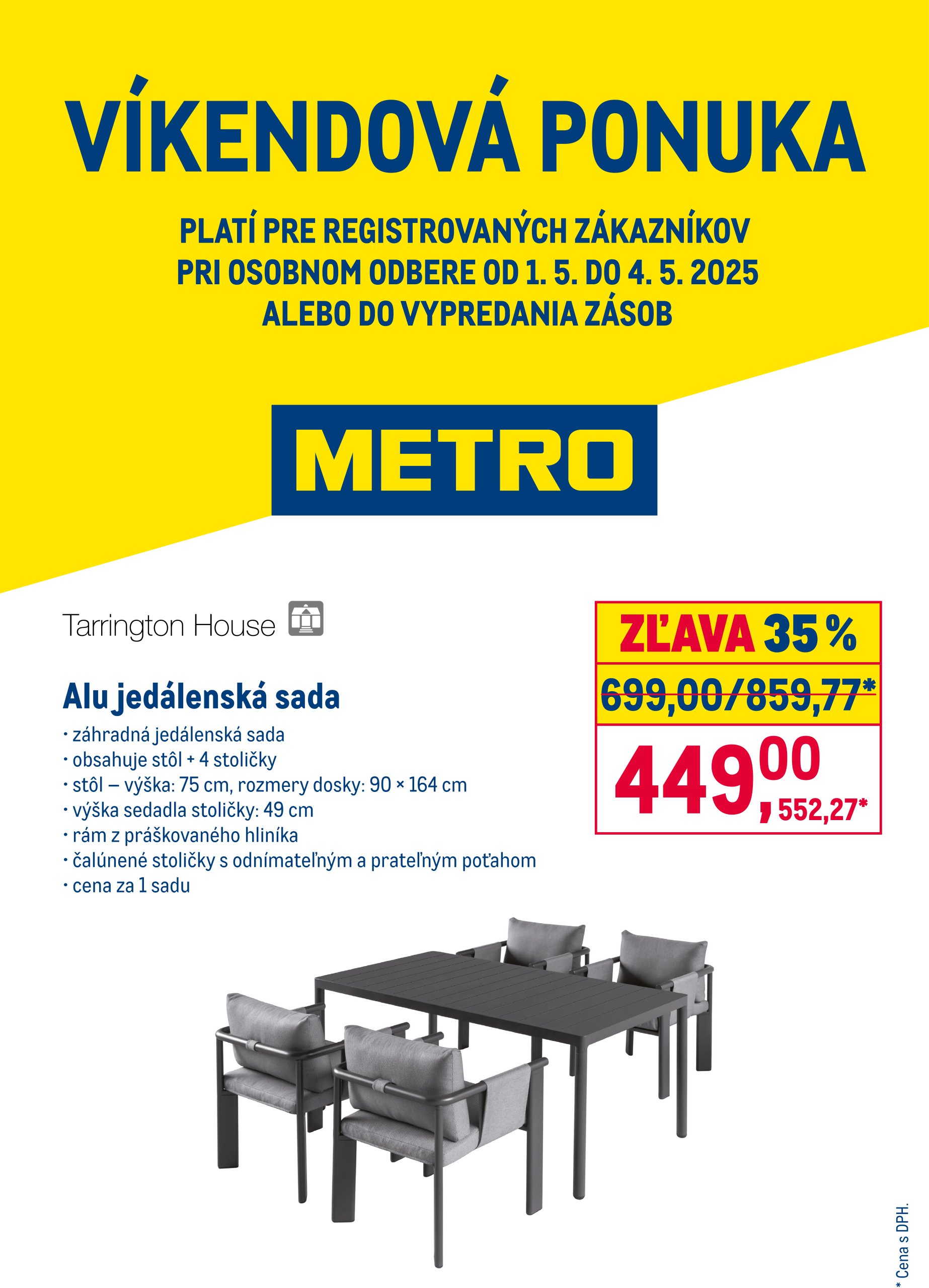 metro - Metro - Víkendová ponuka leták platný od 01.05. - 04.05.
