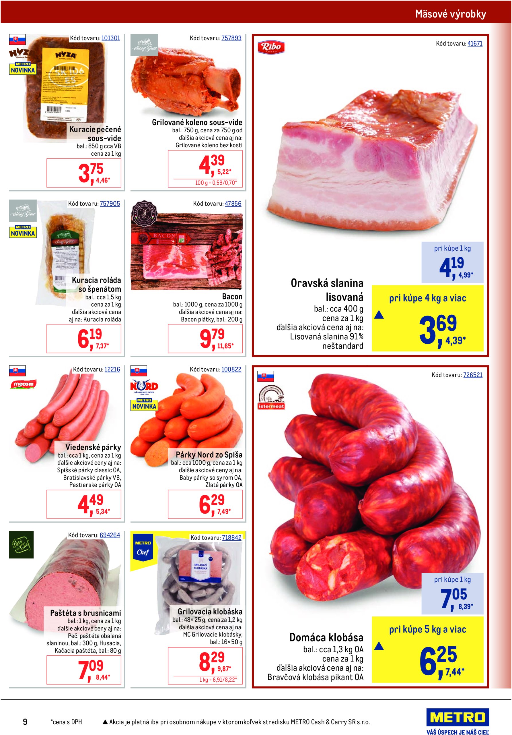 metro - Leták Metro - Gastronómia platný od 18.06. do 15.07. - page: 9