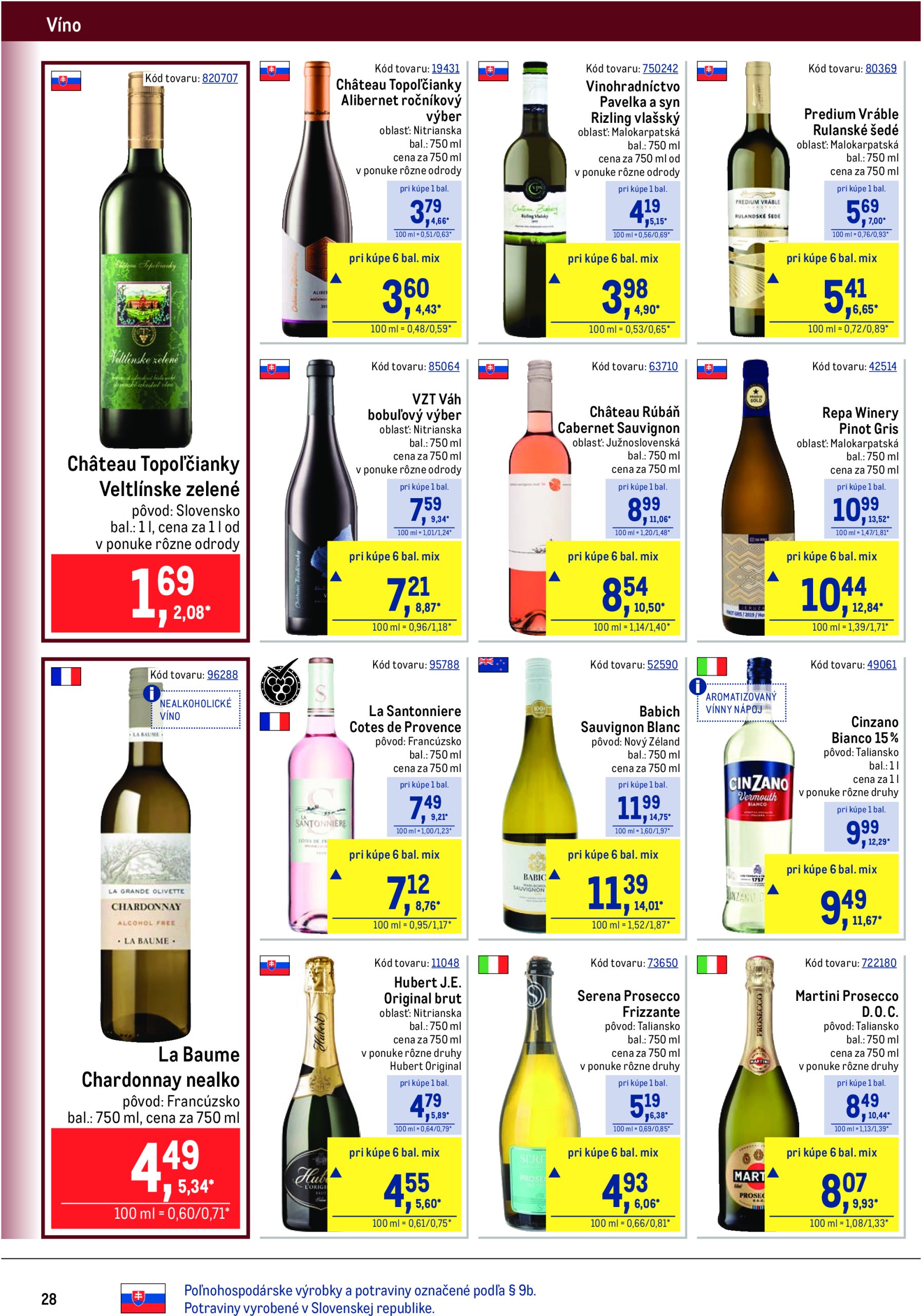metro - Leták Metro - Gastronómia platný od 18.06. do 15.07. - page: 28