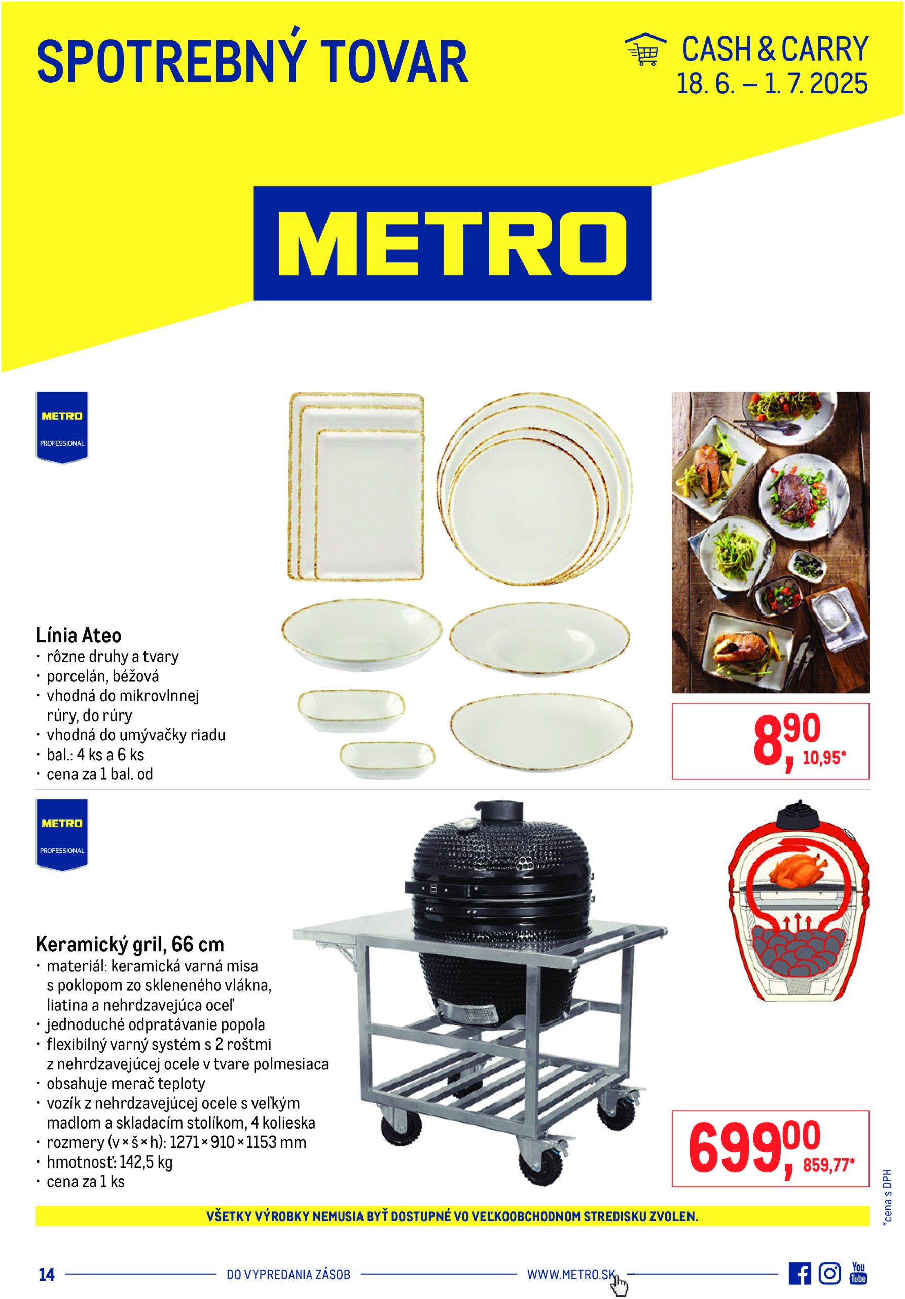 metro - Leták Metro - Spotrebný tovar platný od 18.06. do 01.07. - page: 1