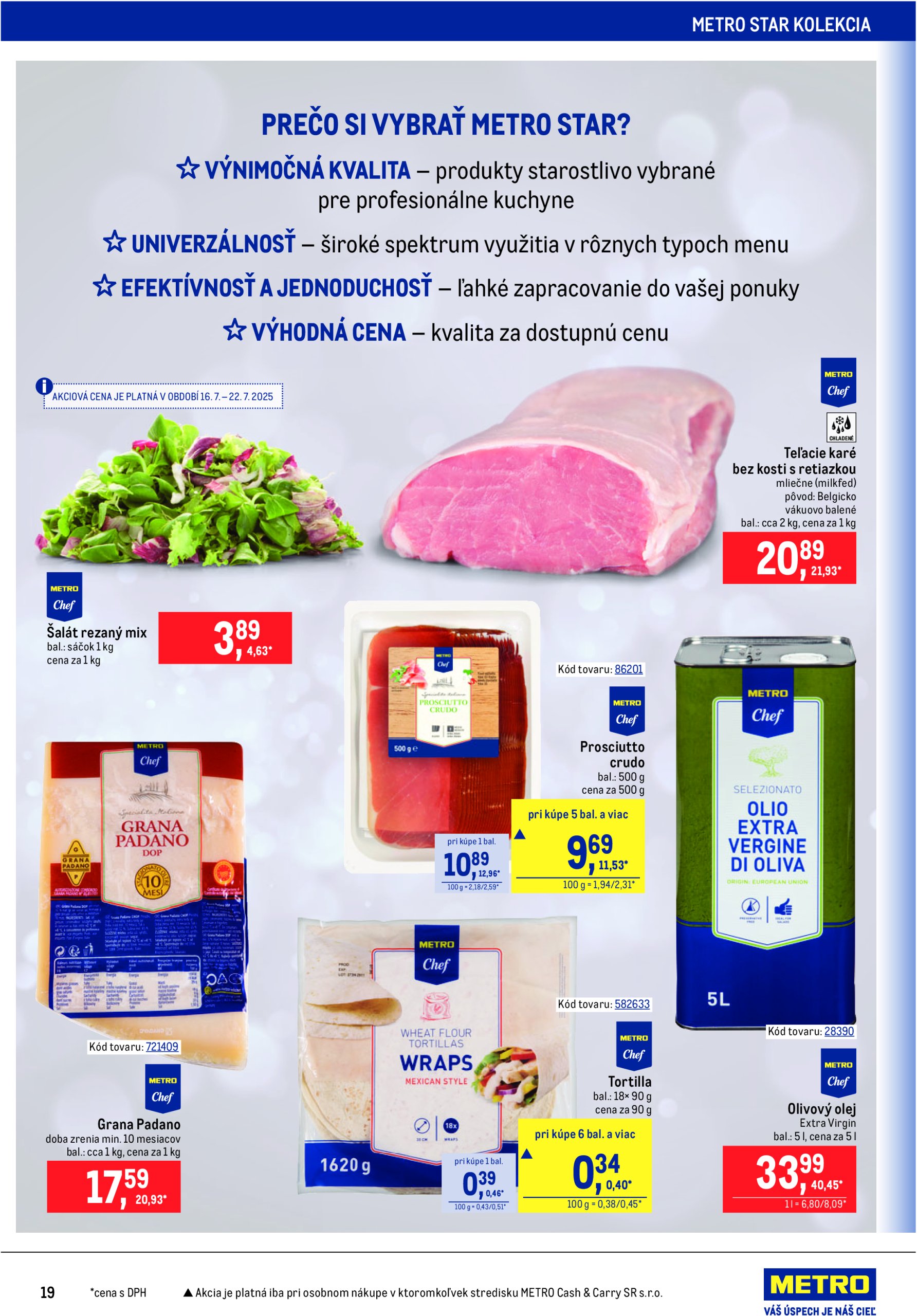 metro - Leták Metro - Gastronómia platný od 16.07. do 12.08. - page: 19