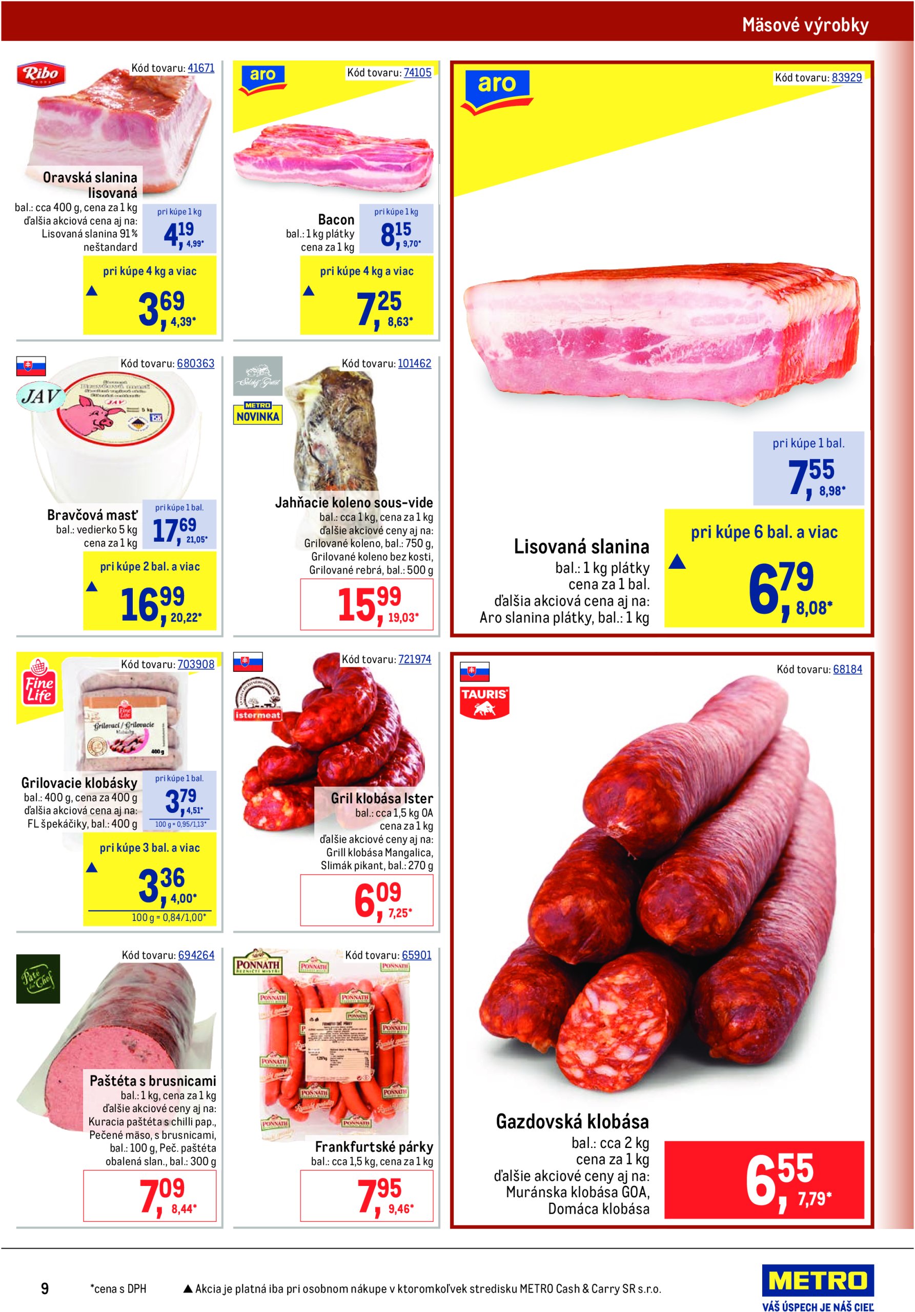metro - Leták Metro - Gastronómia platný od 16.07. do 12.08. - page: 9