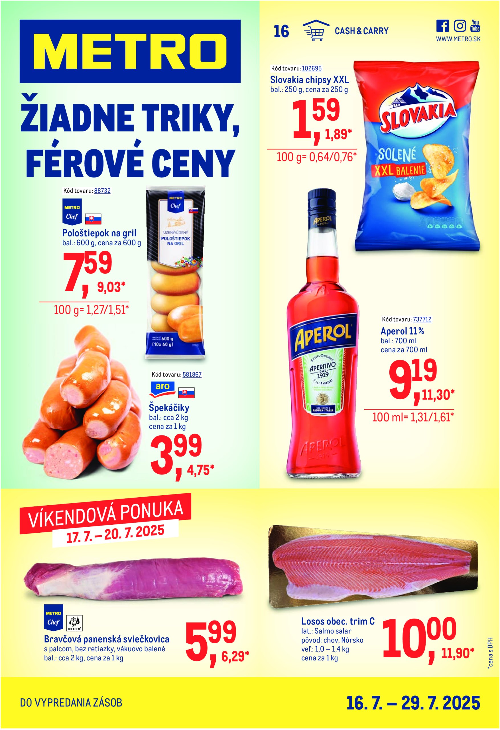 metro - Leták Metro - Maloobchod platný od 16.07. do 29.07.