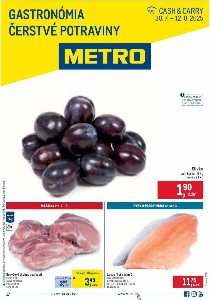 metro - Leták Metro - Gastronómia platný od 30.07. do 12.08.
