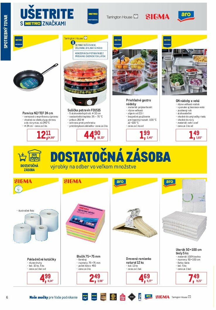 metro - Leták Metro - Spotrebný tovar platný od 30.07. do 12.08. - page: 6