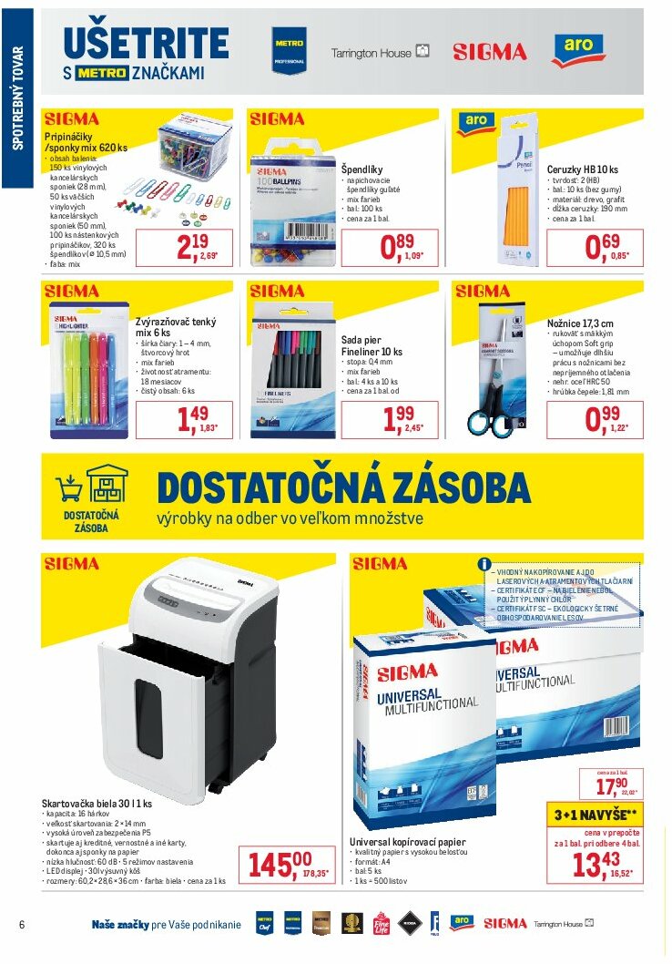 metro - Leták Metro - Spotrebný tovar platný od 13.08. do 09.09. - page: 6