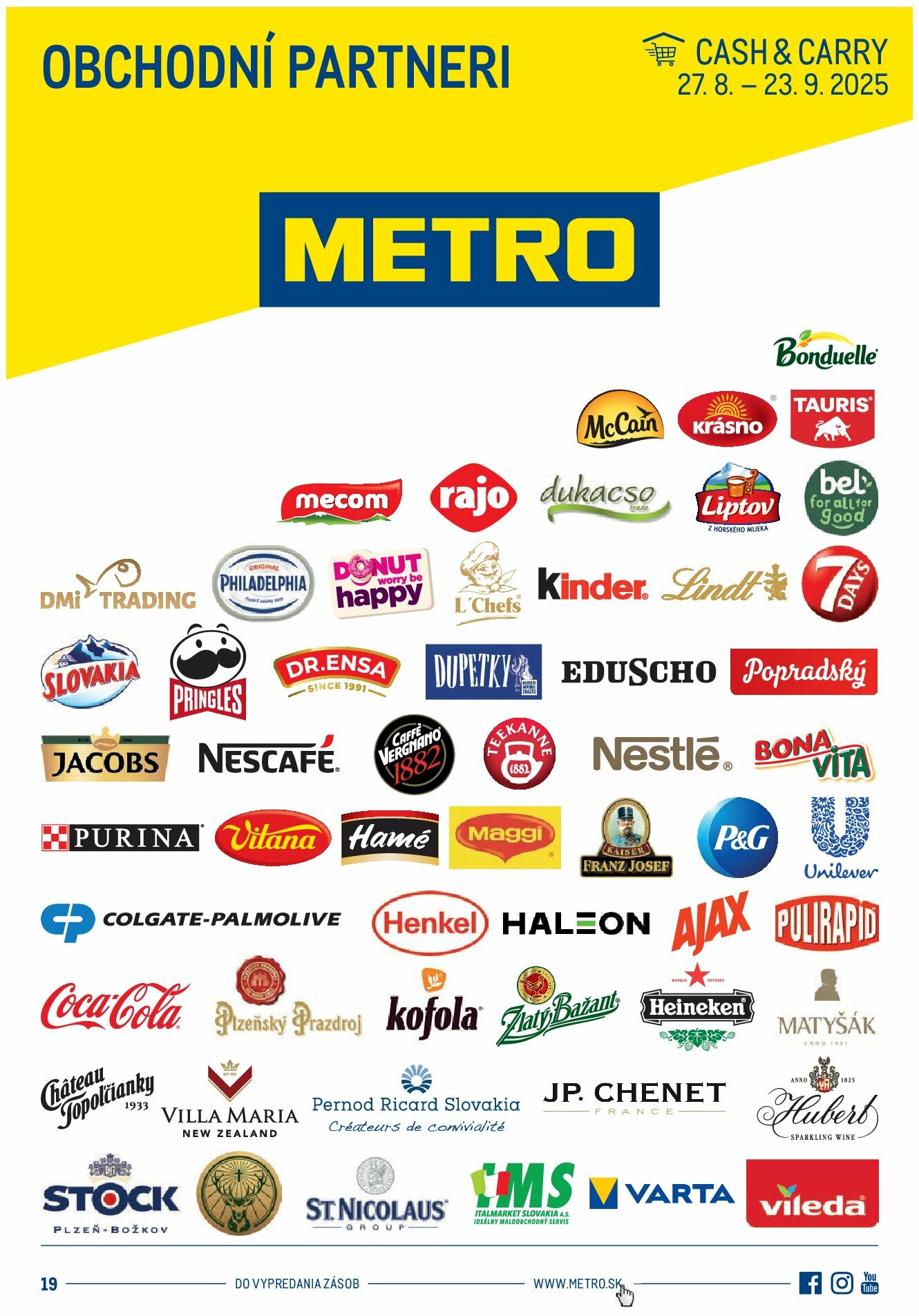 metro - Leták Metro - Obchodní partneri platný od 27.08. do 23.09.