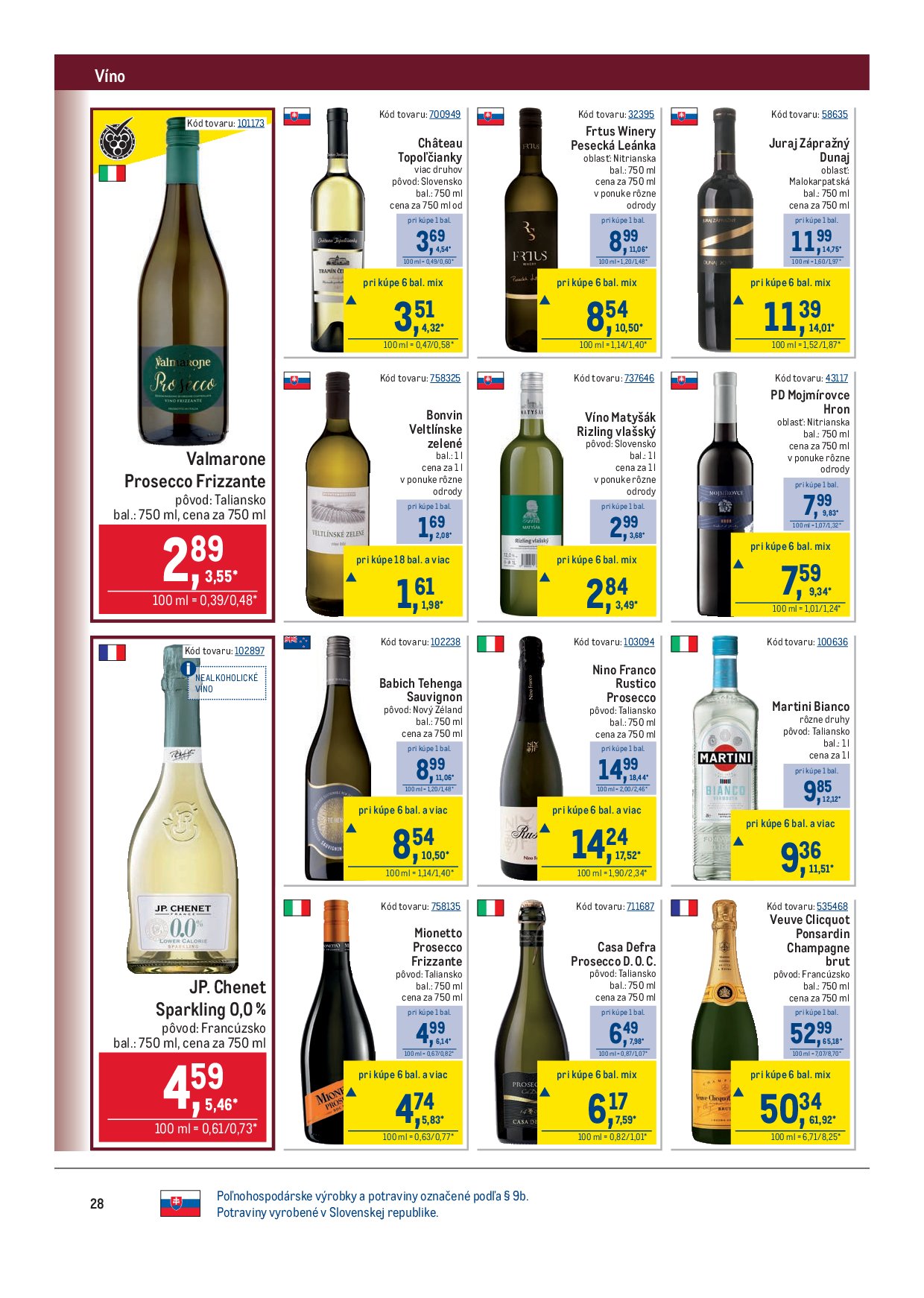 metro - Leták Metro - Gastronómia platný od 10.09. do 07.10. - page: 28