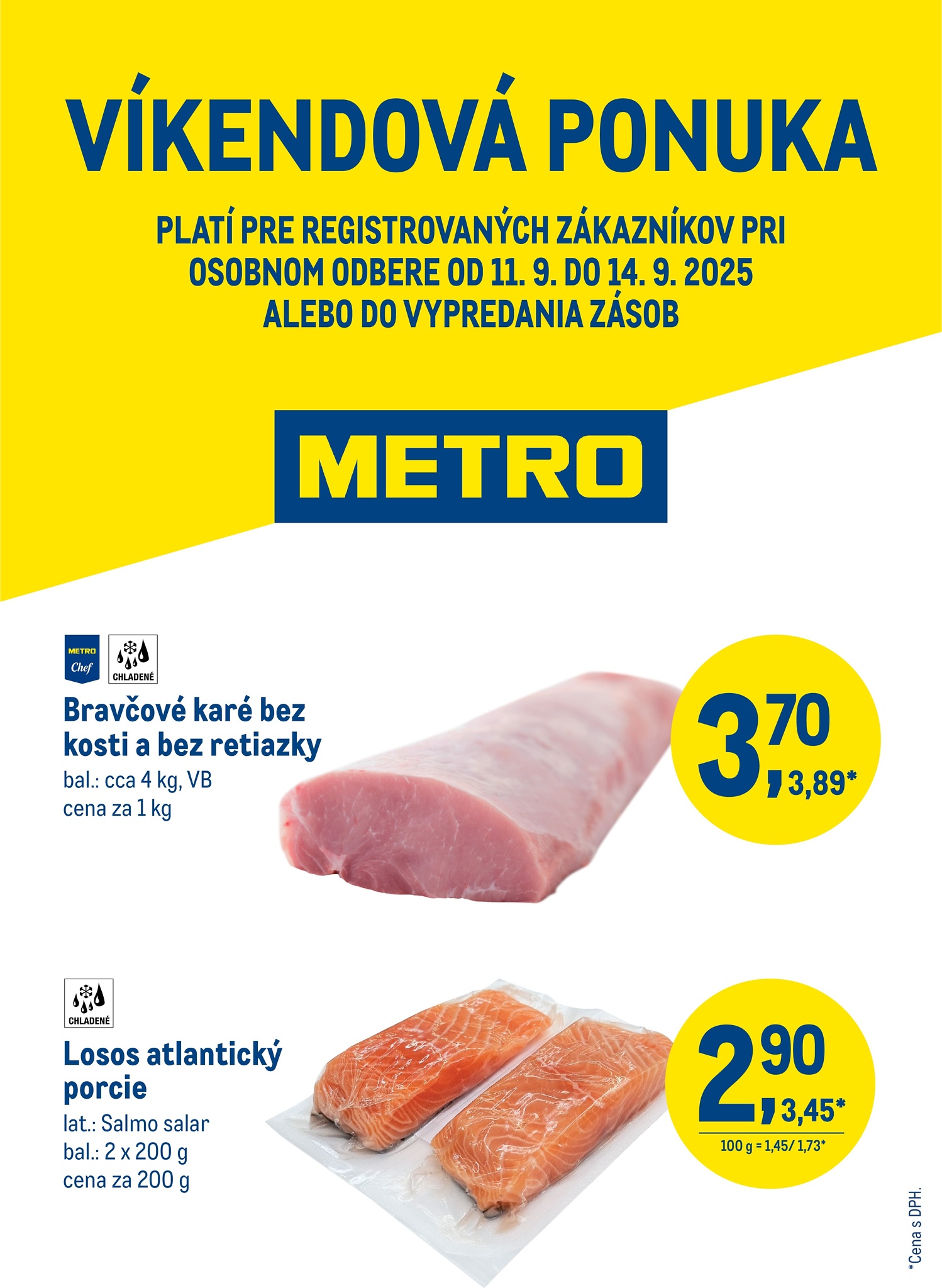 metro - Leták Metro - Víkendová ponuka platný od 11.09. do 14.09. - page: 1