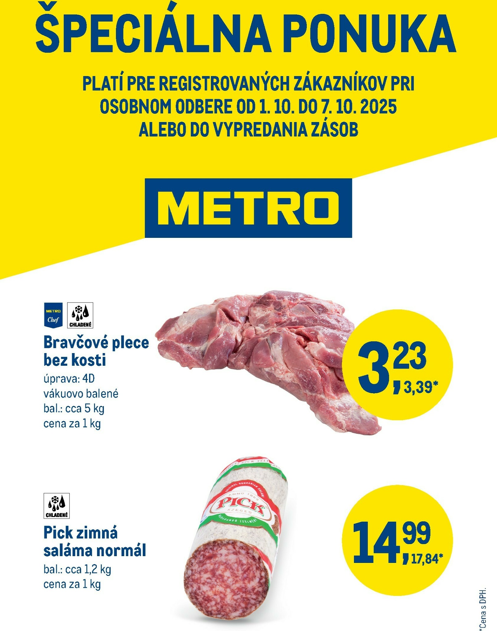 metro - Leták Metro - Špeciálna ponuka platný od 01.10. do 07.10. - page: 1