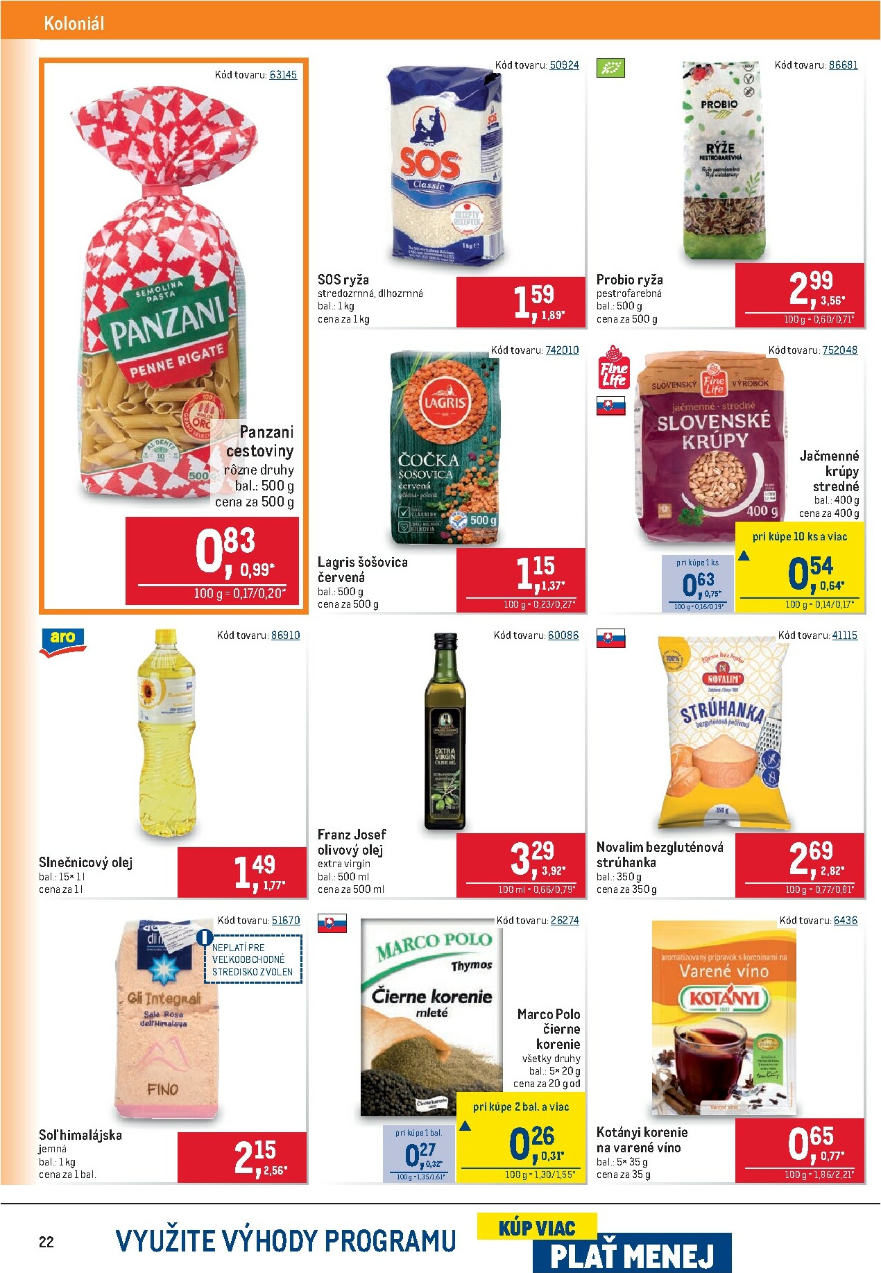 metro - Leták Metro - Maloobchod platný od 22.10. do 04.11. - page: 22 metro - Leták Metro - Maloobchod platný od 22.10. do 04.11. - page: 22