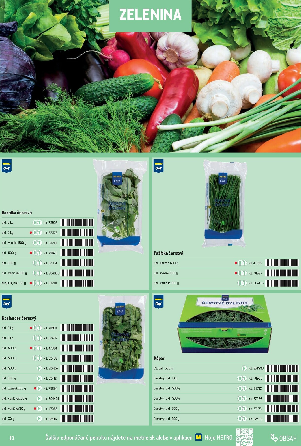 metro - Leták Metro - Katalóg vlastných značiek METRO platný od 01.10. do 31.12. - page: 10 metro - Leták Metro - Katalóg vlastných značiek METRO platný od 01.10. do 31.12. - page: 10