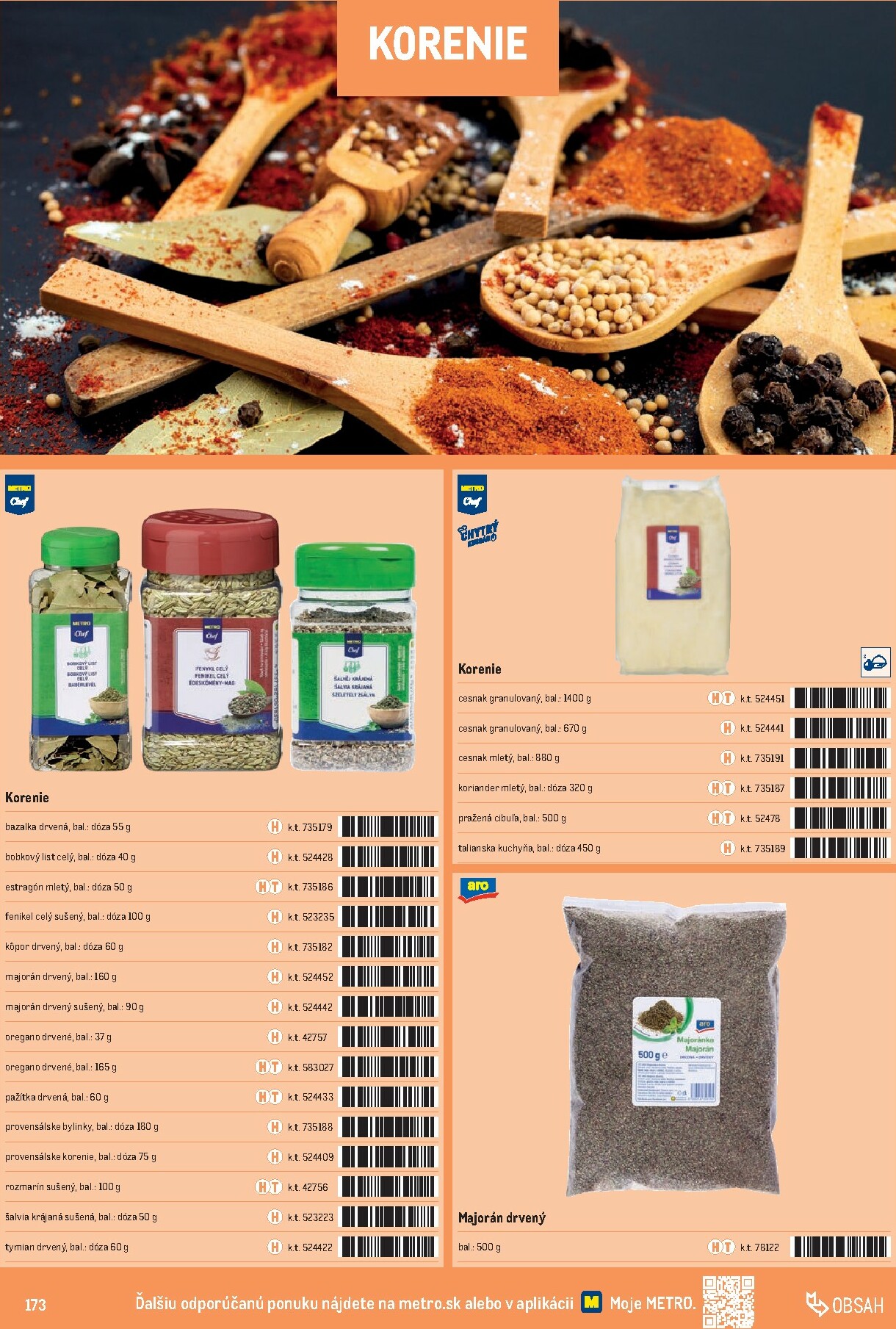 metro - Leták Metro - Katalóg vlastných značiek METRO platný od 01.10. do 31.12. - page: 173 metro - Leták Metro - Katalóg vlastných značiek METRO platný od 01.10. do 31.12. - page: 173
