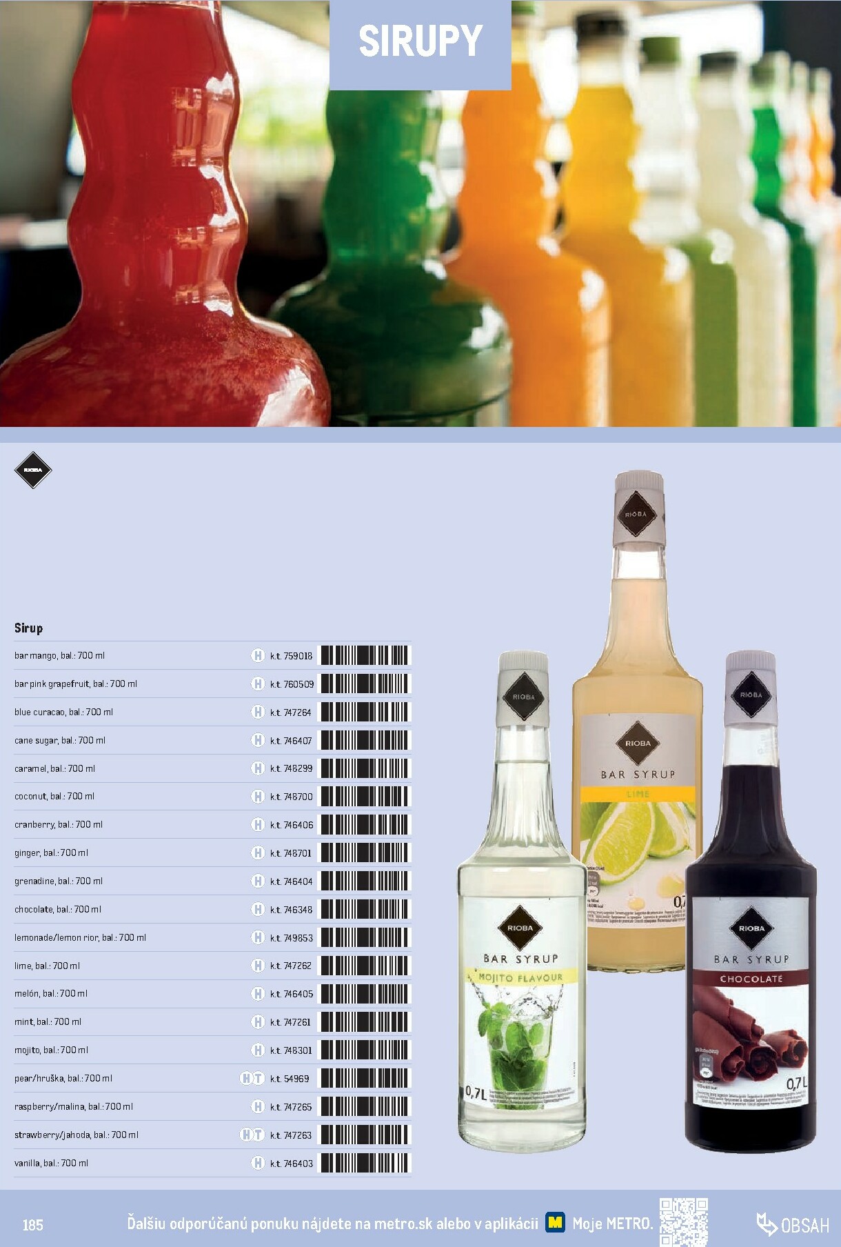 metro - Leták Metro - Katalóg vlastných značiek METRO platný od 01.10. do 31.12. - page: 185 metro - Leták Metro - Katalóg vlastných značiek METRO platný od 01.10. do 31.12. - page: 185