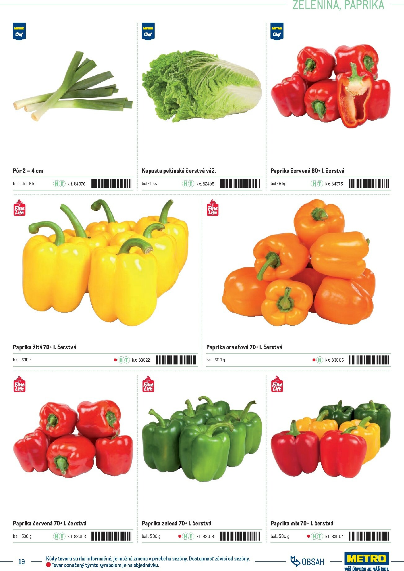 metro - Leták Metro - Katalóg vlastných značiek METRO platný od 01.10. do 31.12. - page: 19 metro - Leták Metro - Katalóg vlastných značiek METRO platný od 01.10. do 31.12. - page: 19