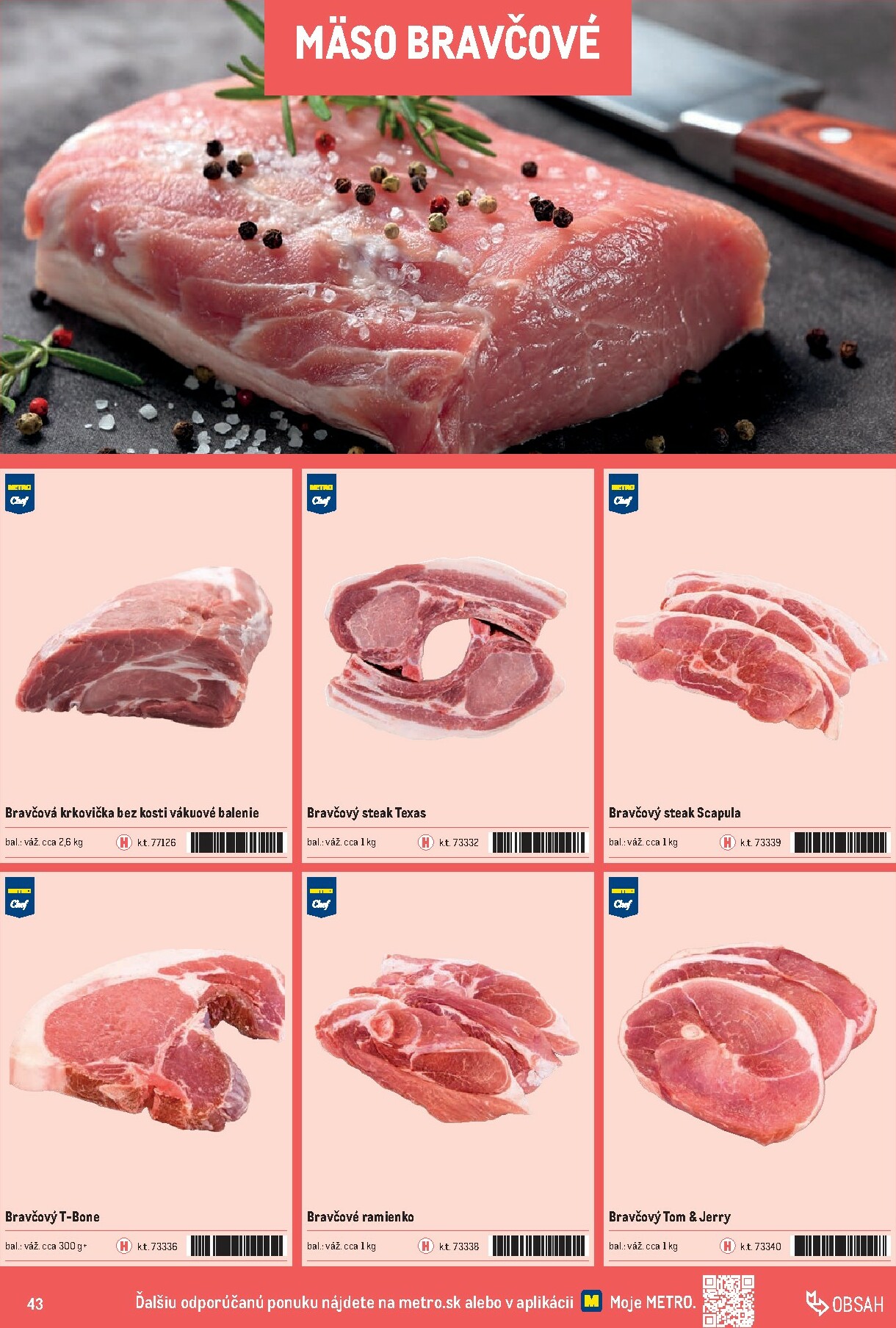 metro - Leták Metro - Katalóg vlastných značiek METRO platný od 01.10. do 31.12. - page: 43 metro - Leták Metro - Katalóg vlastných značiek METRO platný od 01.10. do 31.12. - page: 43