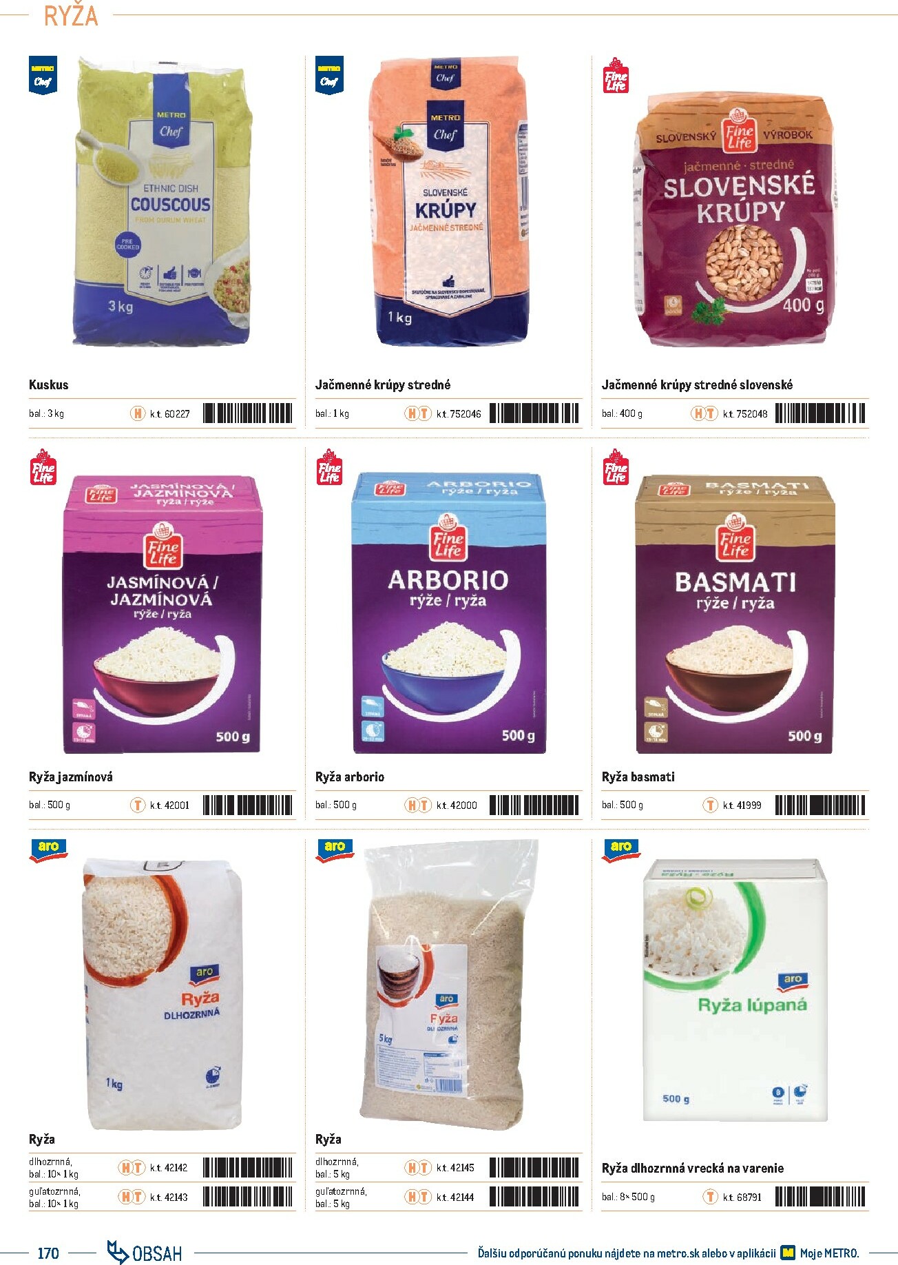 metro - Leták Metro - Katalóg vlastných značiek METRO platný od 01.10. do 31.12. - page: 170 metro - Leták Metro - Katalóg vlastných značiek METRO platný od 01.10. do 31.12. - page: 170