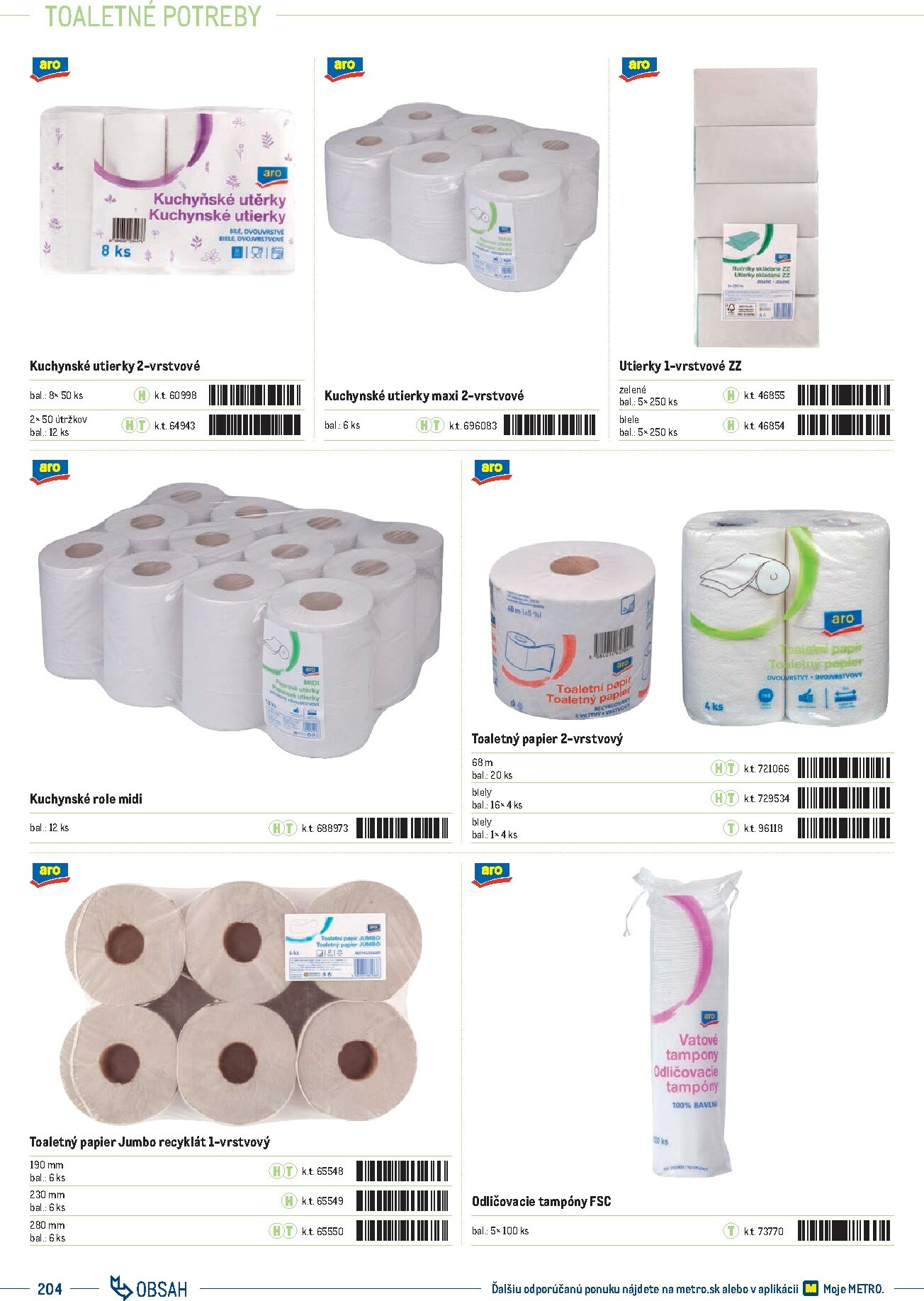 metro - Leták Metro - Katalóg vlastných značiek METRO platný od 01.10. do 31.12. - page: 204 metro - Leták Metro - Katalóg vlastných značiek METRO platný od 01.10. do 31.12. - page: 204