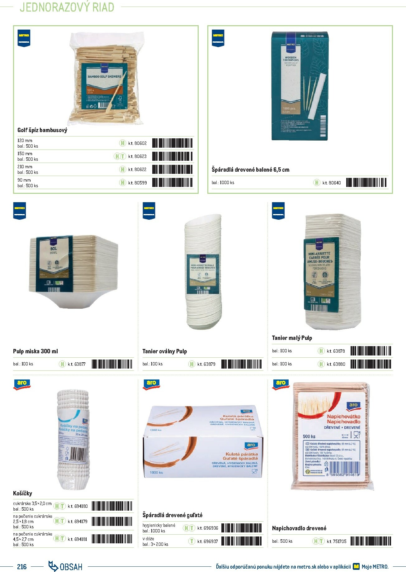 metro - Leták Metro - Katalóg vlastných značiek METRO platný od 01.10. do 31.12. - page: 216 metro - Leták Metro - Katalóg vlastných značiek METRO platný od 01.10. do 31.12. - page: 216