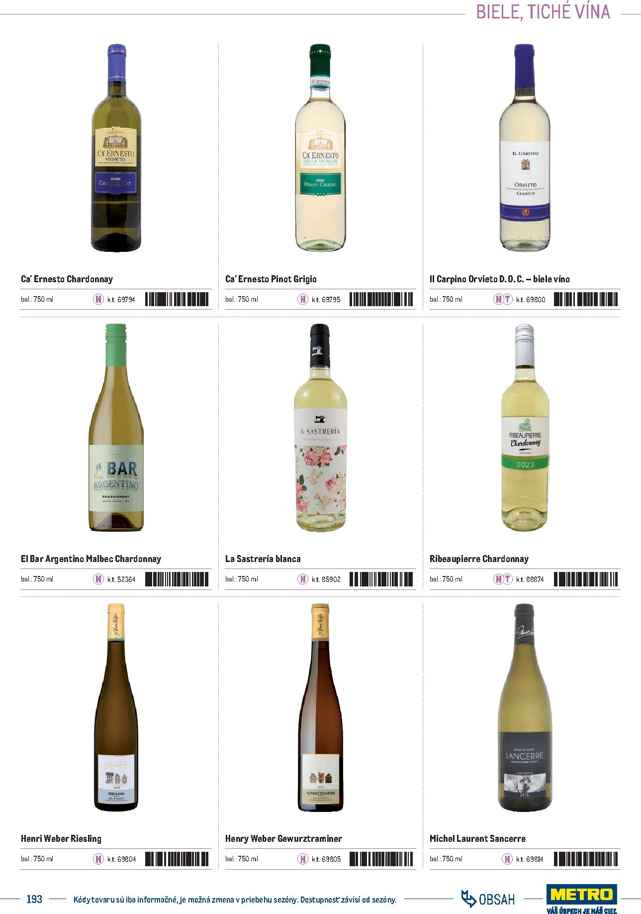 metro - Leták Metro - Katalóg vlastných značiek METRO platný od 01.10. do 31.12. - page: 193 metro - Leták Metro - Katalóg vlastných značiek METRO platný od 01.10. do 31.12. - page: 193