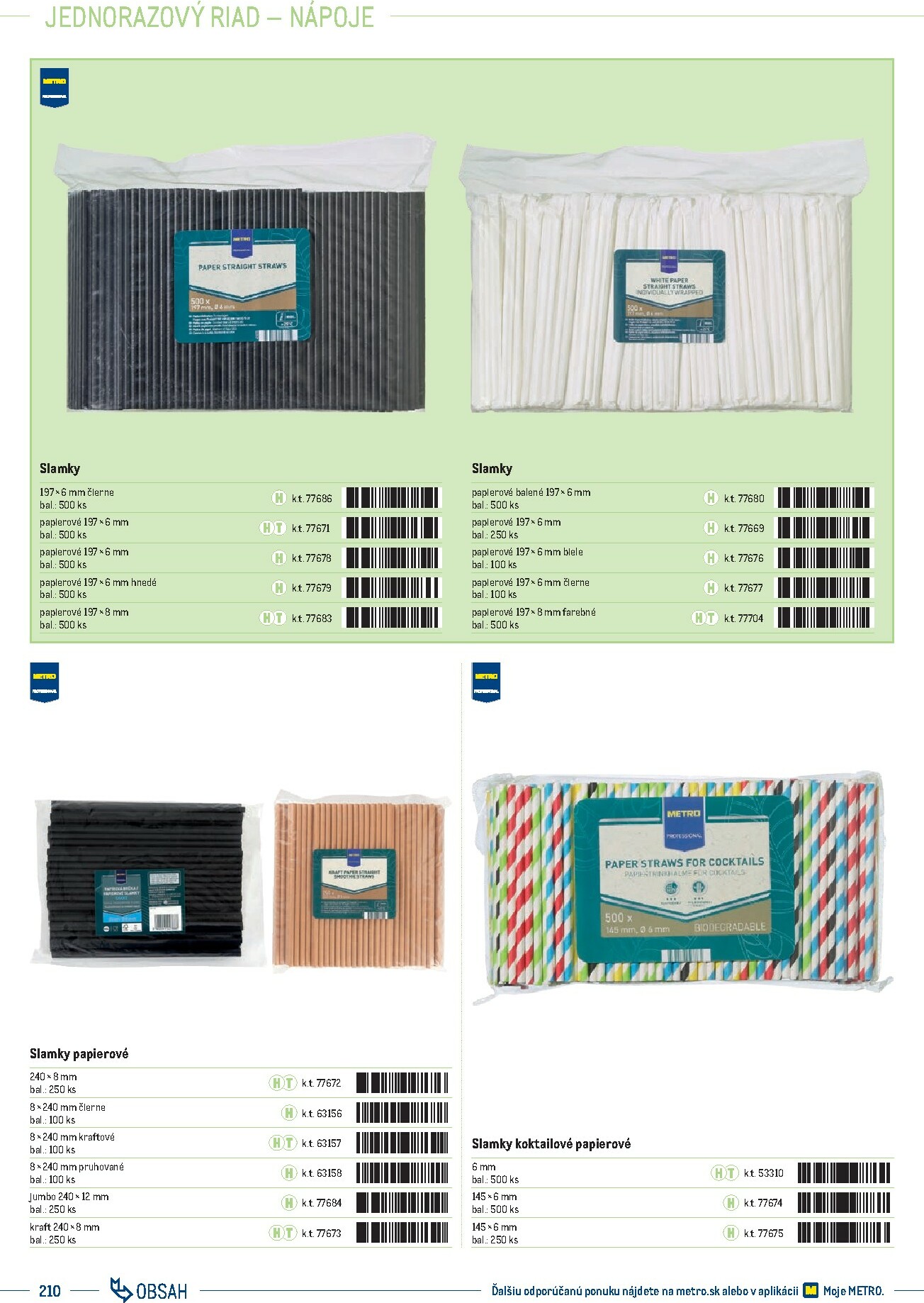 metro - Leták Metro - Katalóg vlastných značiek METRO platný od 01.10. do 31.12. - page: 210 metro - Leták Metro - Katalóg vlastných značiek METRO platný od 01.10. do 31.12. - page: 210